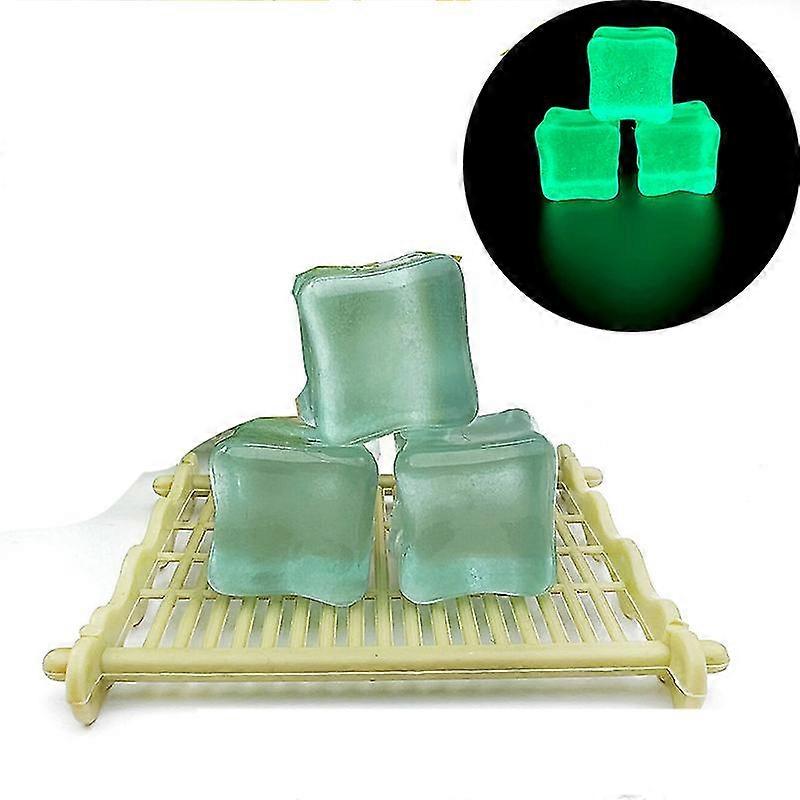 Clear Square Ice Cube Simulation Fake Ice Granules Crystal Stones