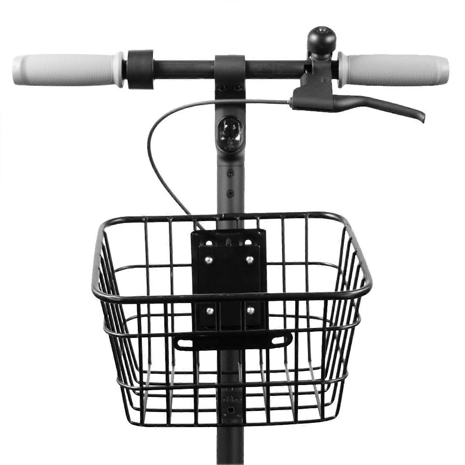 Bicycle basket made of iron handlebar basket, large capacity, elegant, removable, lightweight for adults