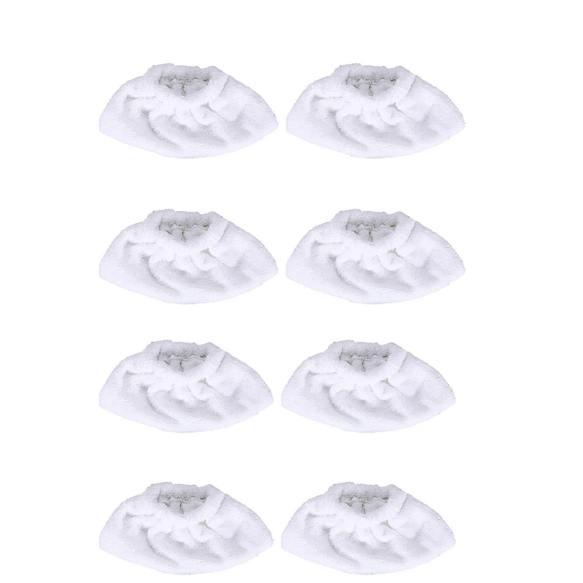 Steam Cleaner Cloths Universal Set, 8 Microfiber Floor Replacement Cloths for Hand Nozzle, Fits Most Models