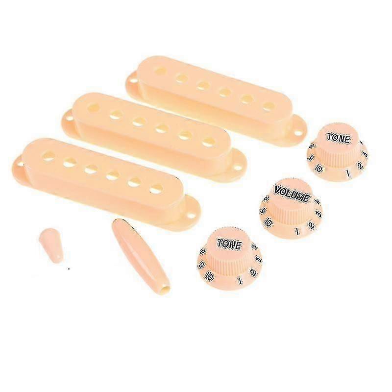 Single Coil Tonabnehmerabdeckung Regler Schalter Tip Set für E-Gitarre