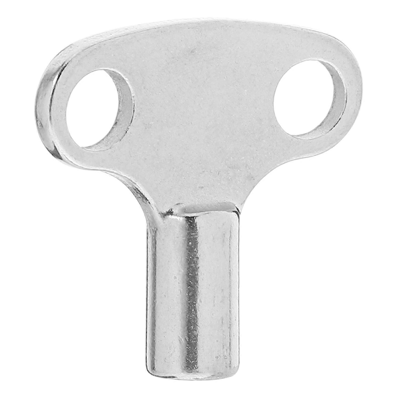 Bleed Key Radiator Bleed Valve Key For Radiator Plumbing Tools Home Use Silver 3.80X3.50X0.90CM Releasing Trapped Air 1Pack