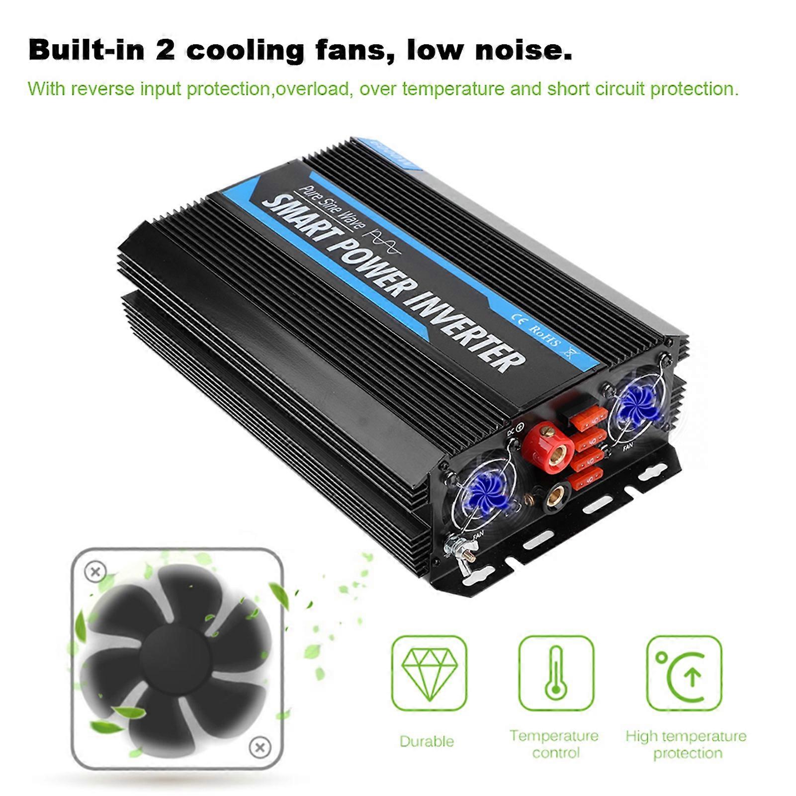 2000W 12V zu Reine Sinus Welle Power Spannung Inverter Transformator Auto Zubehör