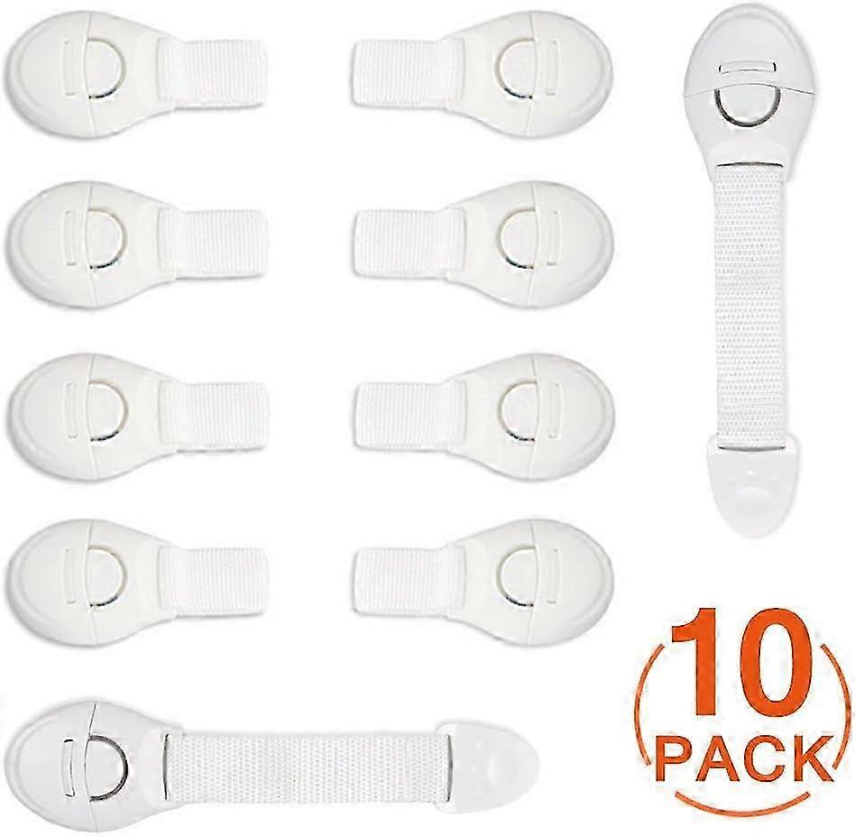 Child Safety Cupboard Doors, Soft Strip Baby Drawer Safety Locks with Resistant Adhesive for Cabinets, Fridge, Toilet