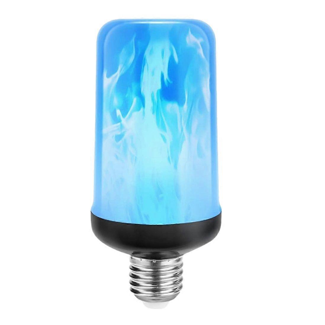 LED Flame Effect Light Bulb E27,Decorative Fire Lights Bulb,Black-C