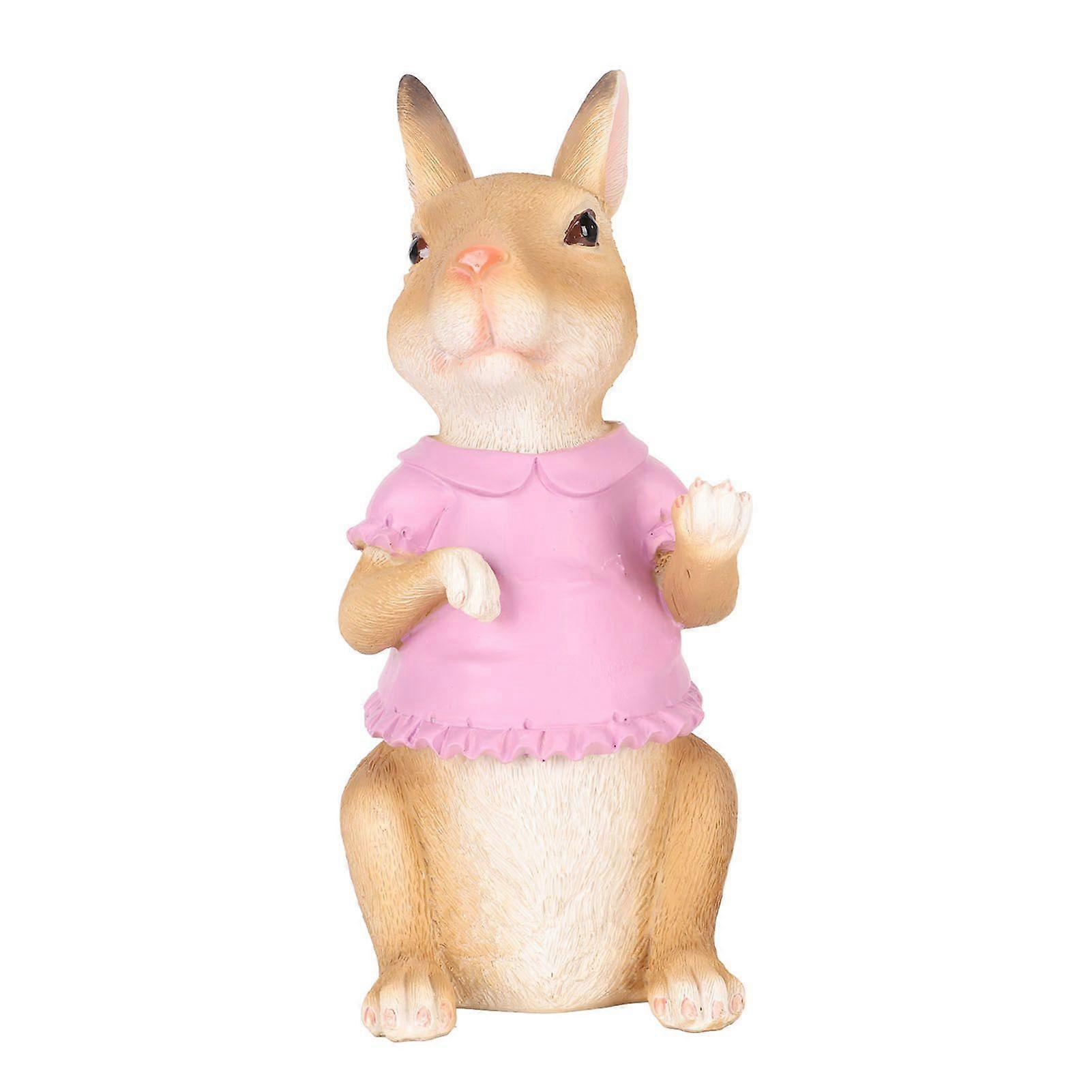 2025 Latest Model  Rabbit Garden Statue Simulation Cute Fun Waterproof Resin