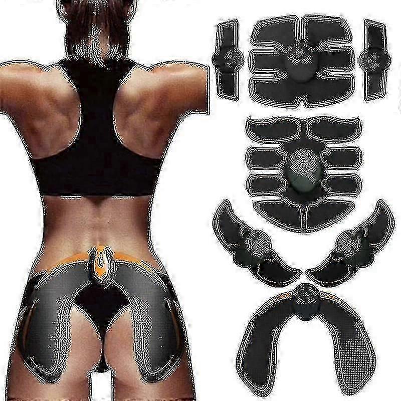 Ems Wireless Muscle Stimulator Abs Minal Muscle Trainer Toner Body Fitness Hip Trainer Shaping Patch Sliming Trainer Unisex