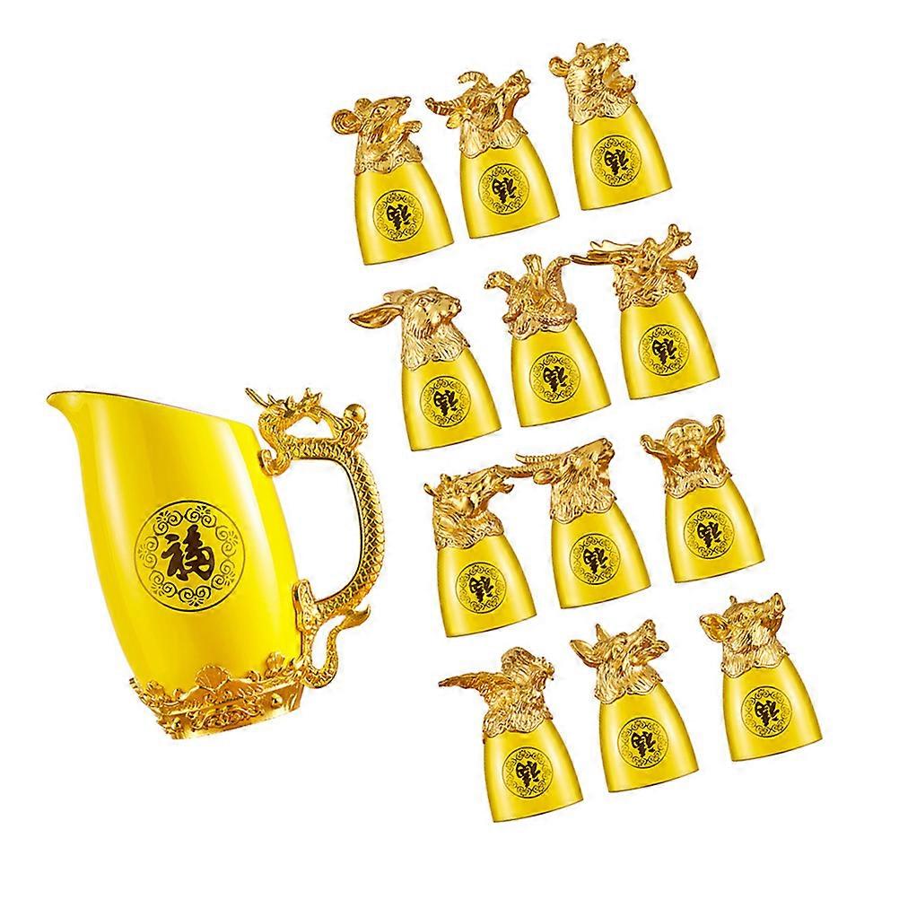 Luxury Design Ceramic Wine Cups Kit Spirits Family 1Set