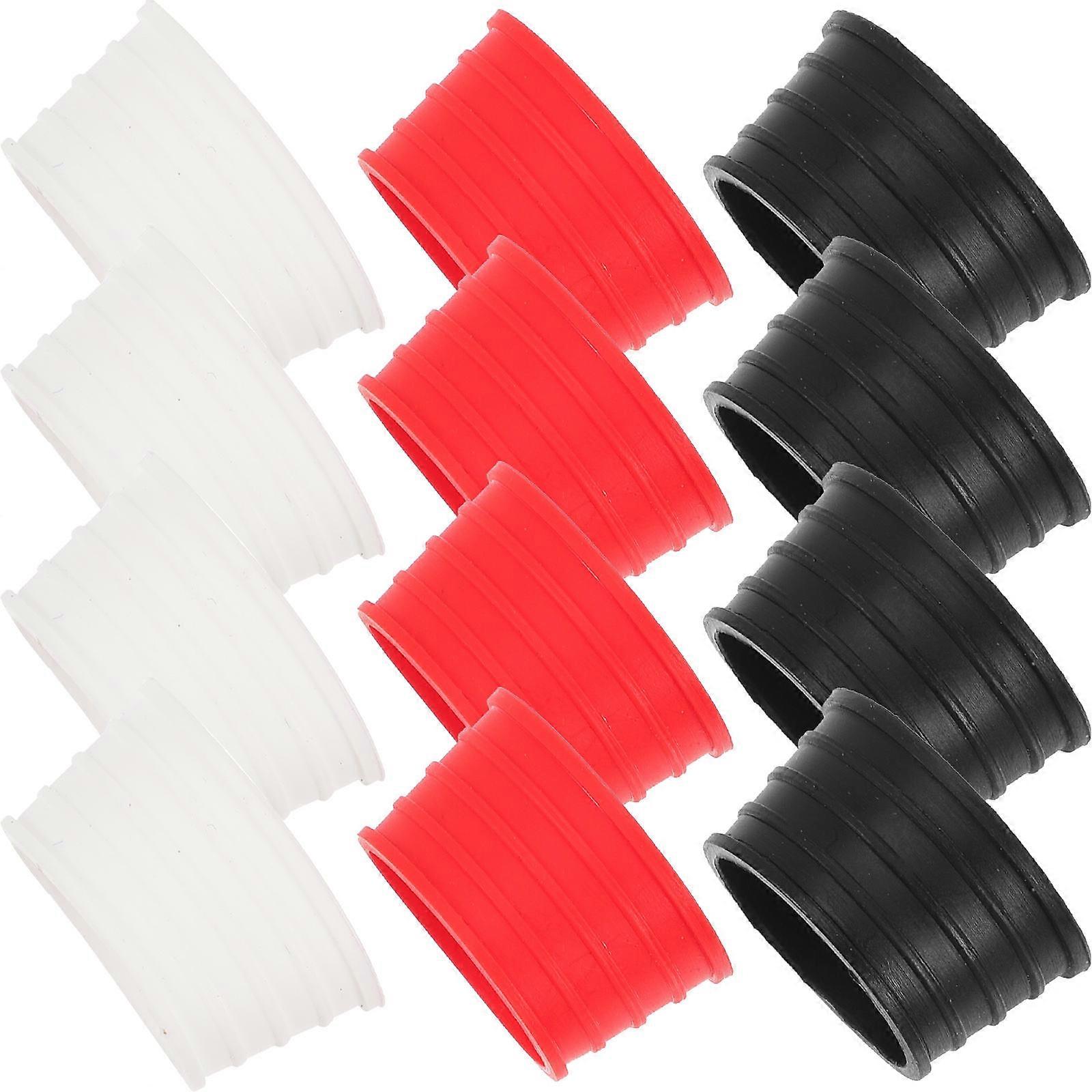 15pcs Non Slip Racket Grip Rings for Tennis & Badminton – Sweat Absorbent, Wear Resistant Overgrip, Colored Grip Circles
