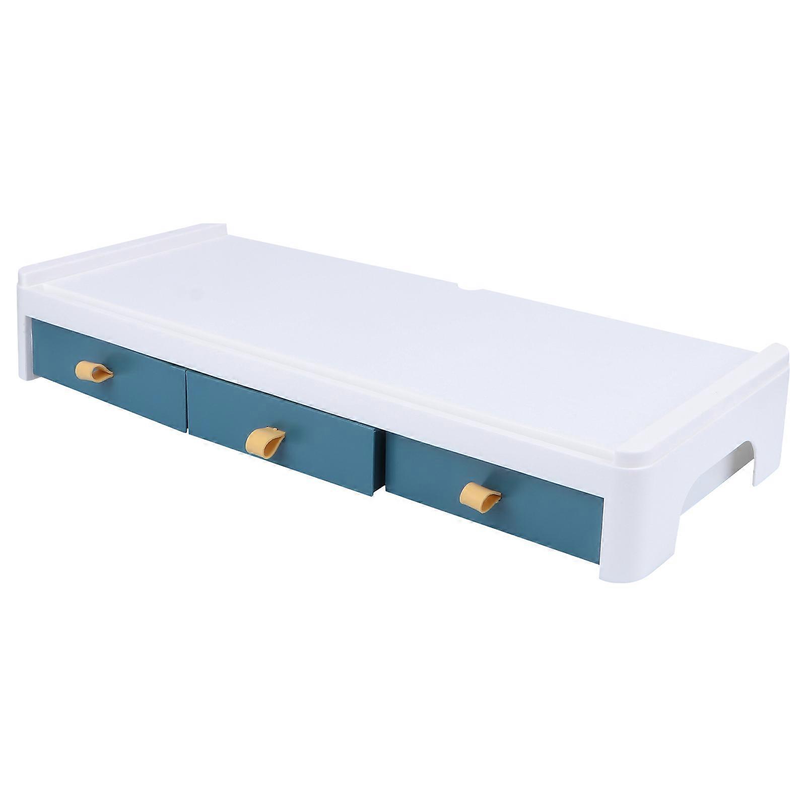Desk Riser For Monitor Storage Container Plastic Material Neck Pain Relief 1Pack