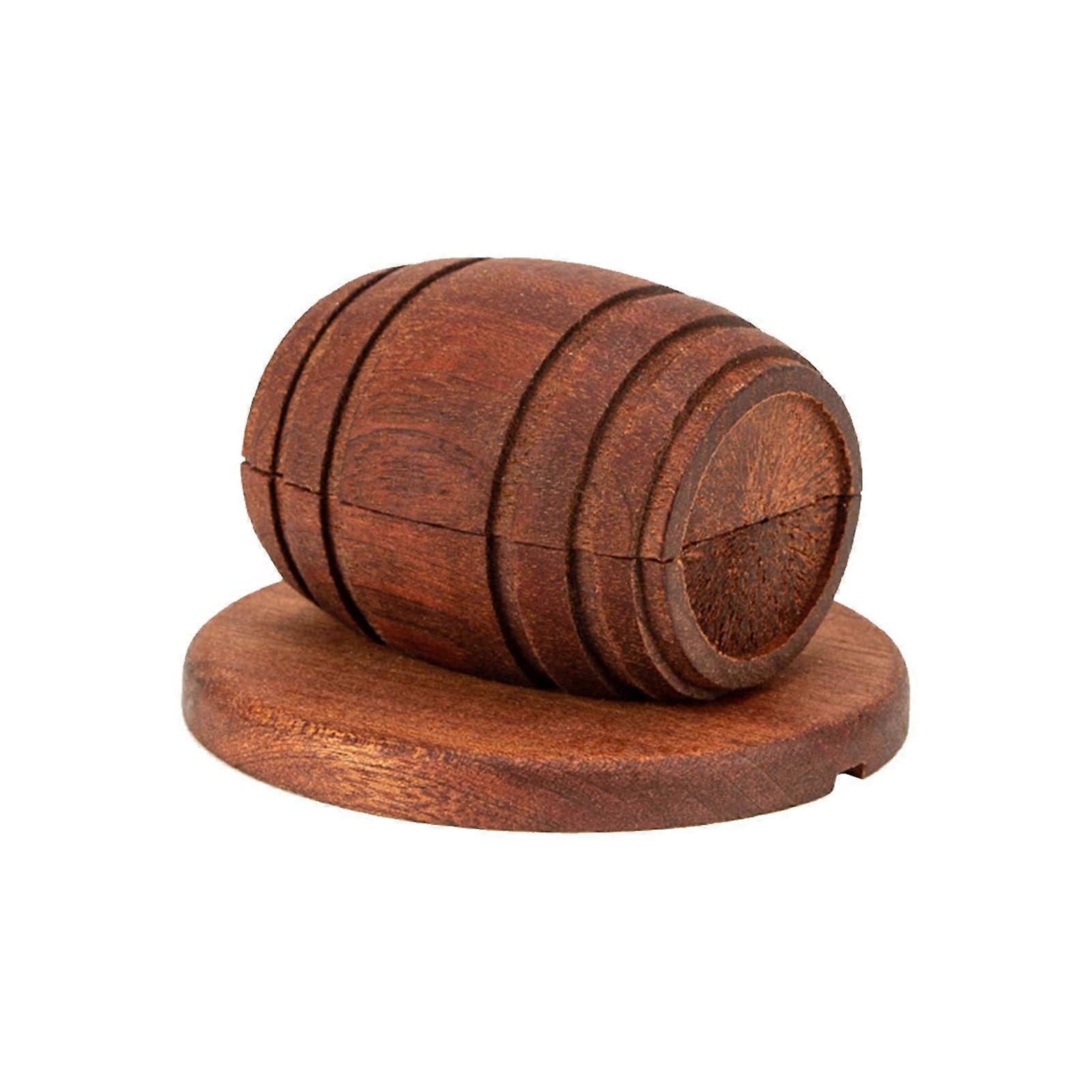 Whiskey Smoking Barrel Set  Elegant Wooden Barrel Smoker Box for Cocktails, Grill  Home Bar with Torch   Gift for Men (1)