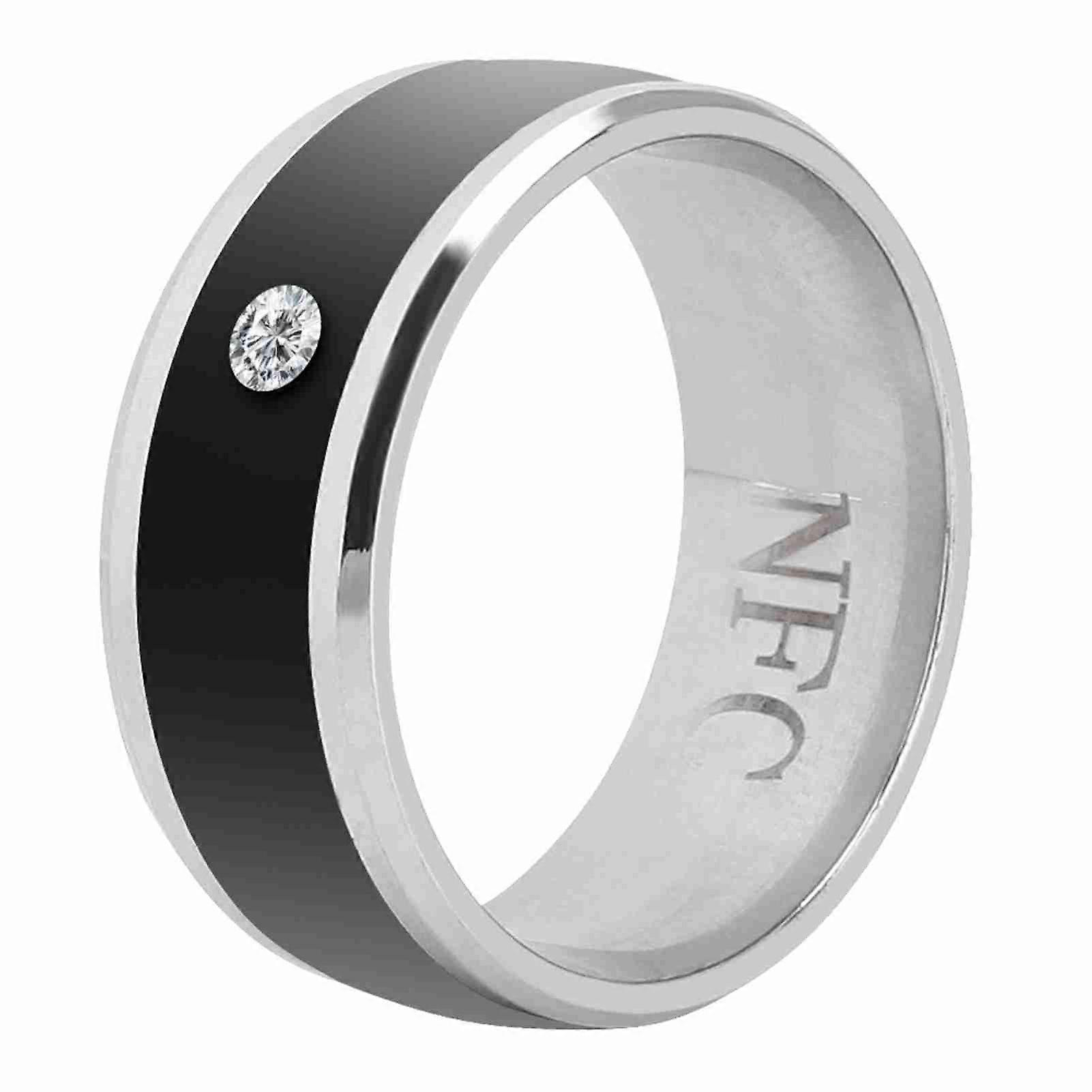 NFC Multifunction Smart Ring - Magic Wearable Device for Mobile Phones, Size 8, Waterproof
