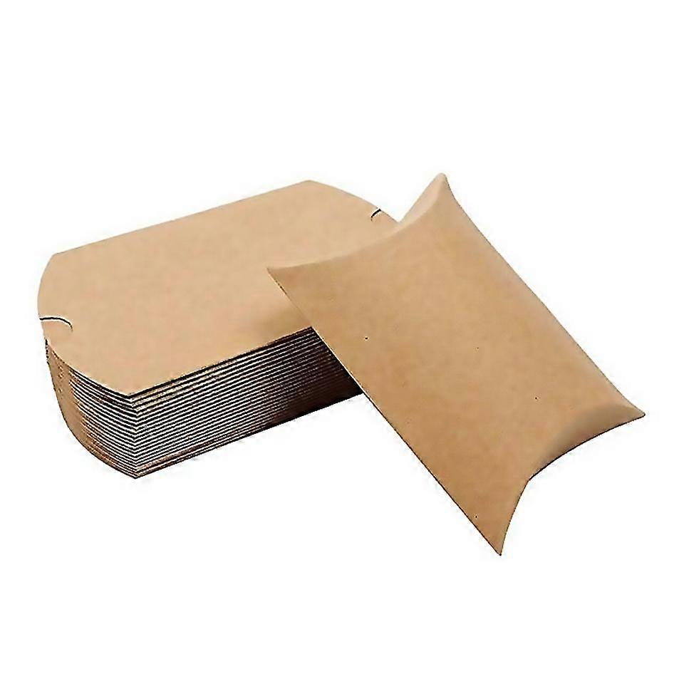 For Kraft Paper Pillow Boxes,candy Boxes With Twine,gift Packaging Boxes