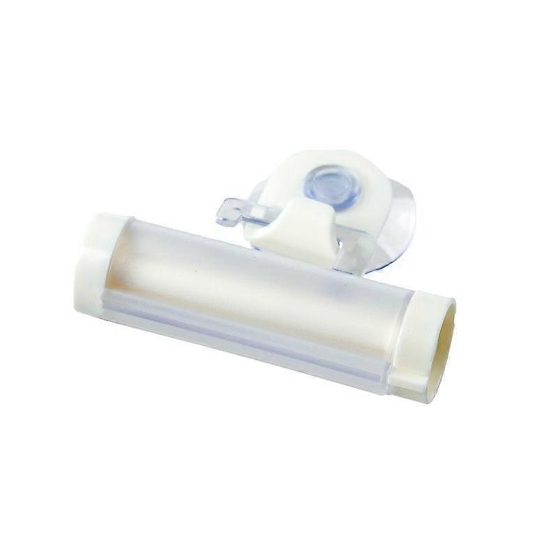 White 4pcs Multifunctional hanging type toothpaste squeezer household suction cup underwater facial cleanser, manual toothpaste squeezer