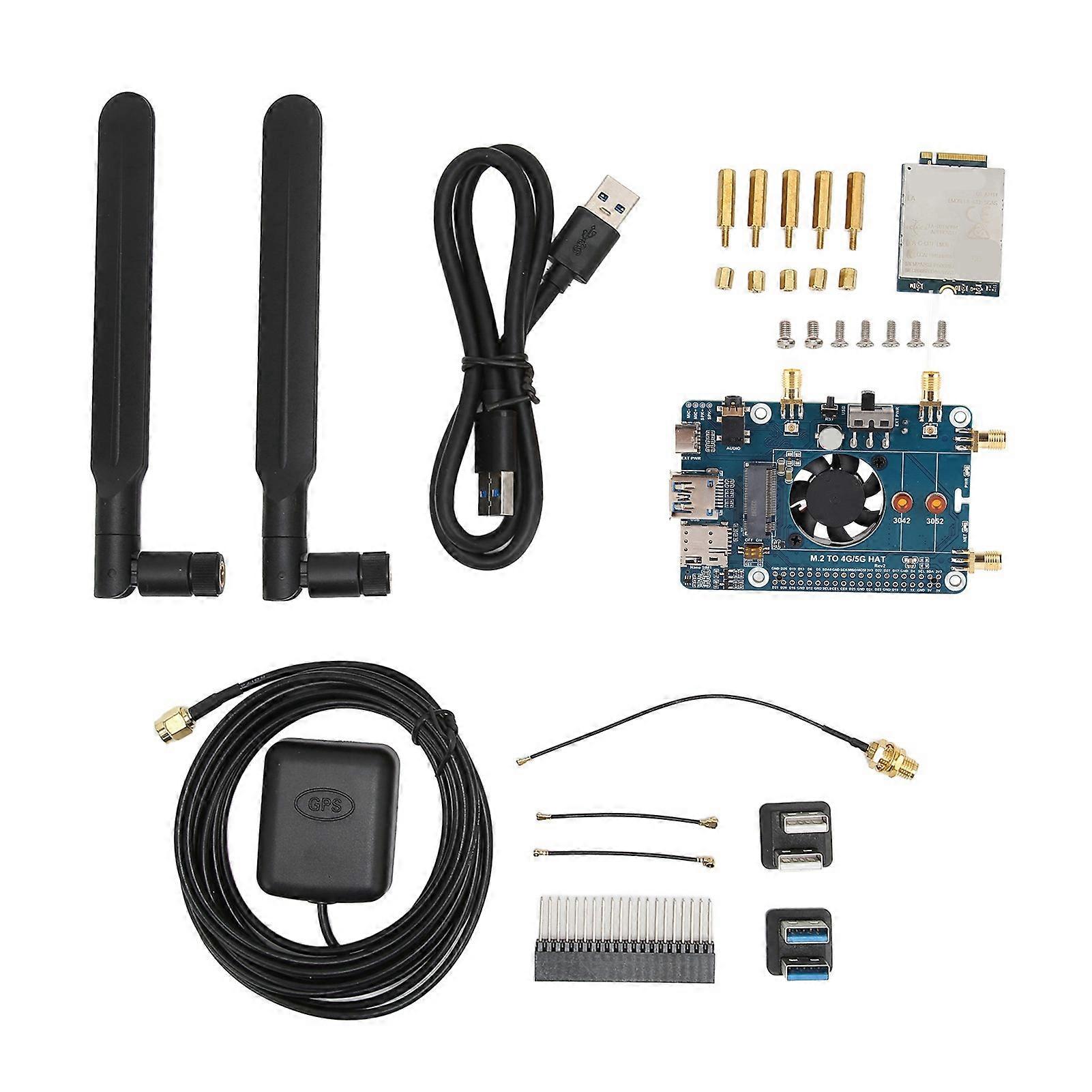 Dual Antennas Cat 6 Expansion Multiple Country Band GNSS Positioning LTE A Expanding Board for RPi