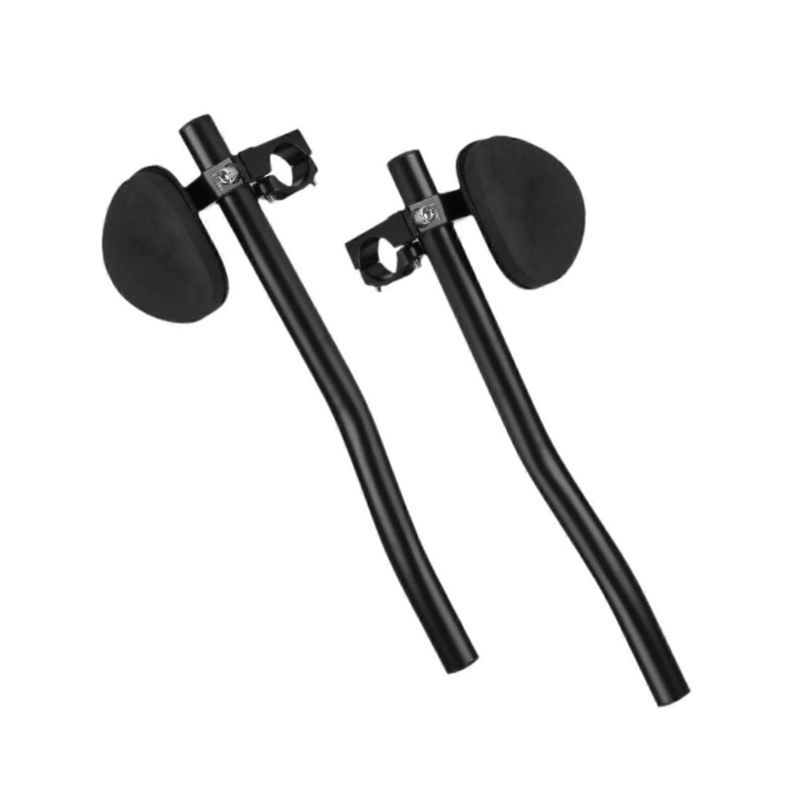2X Bike Handlebar Grips for Mountain Bikes and Road Bikes, Durable Rubber, Ergonomic Design, Black Color