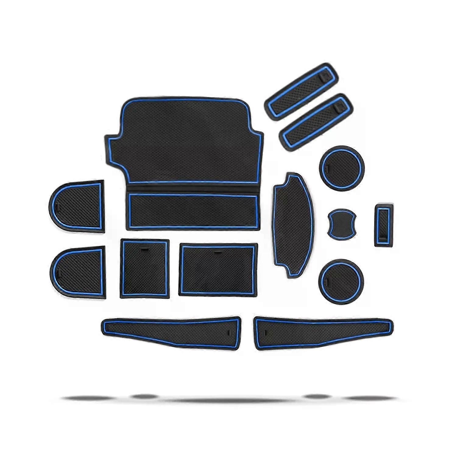 RUIYA עבור פורד פיאסטה MK8 2017-2022 2023 2024 מחצלת חריץ לדלת רכב כרית חריץ נגד החלקה אוטומטי פנים Fiesta MK8 אביזרים 2022