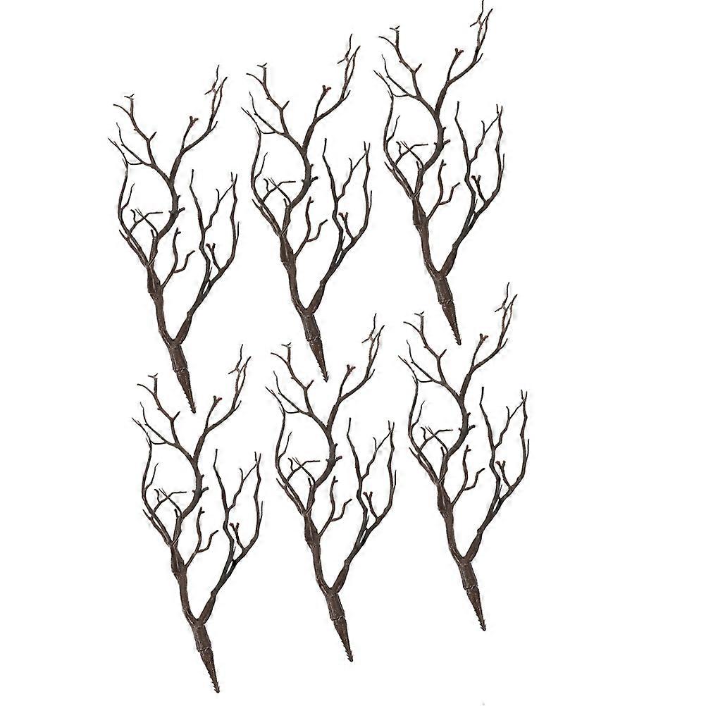 Emulation Branches Artificial Antler Shaped Tree Branch Christmas Decorative 35.00X15.00X6.00cm 6Pcs