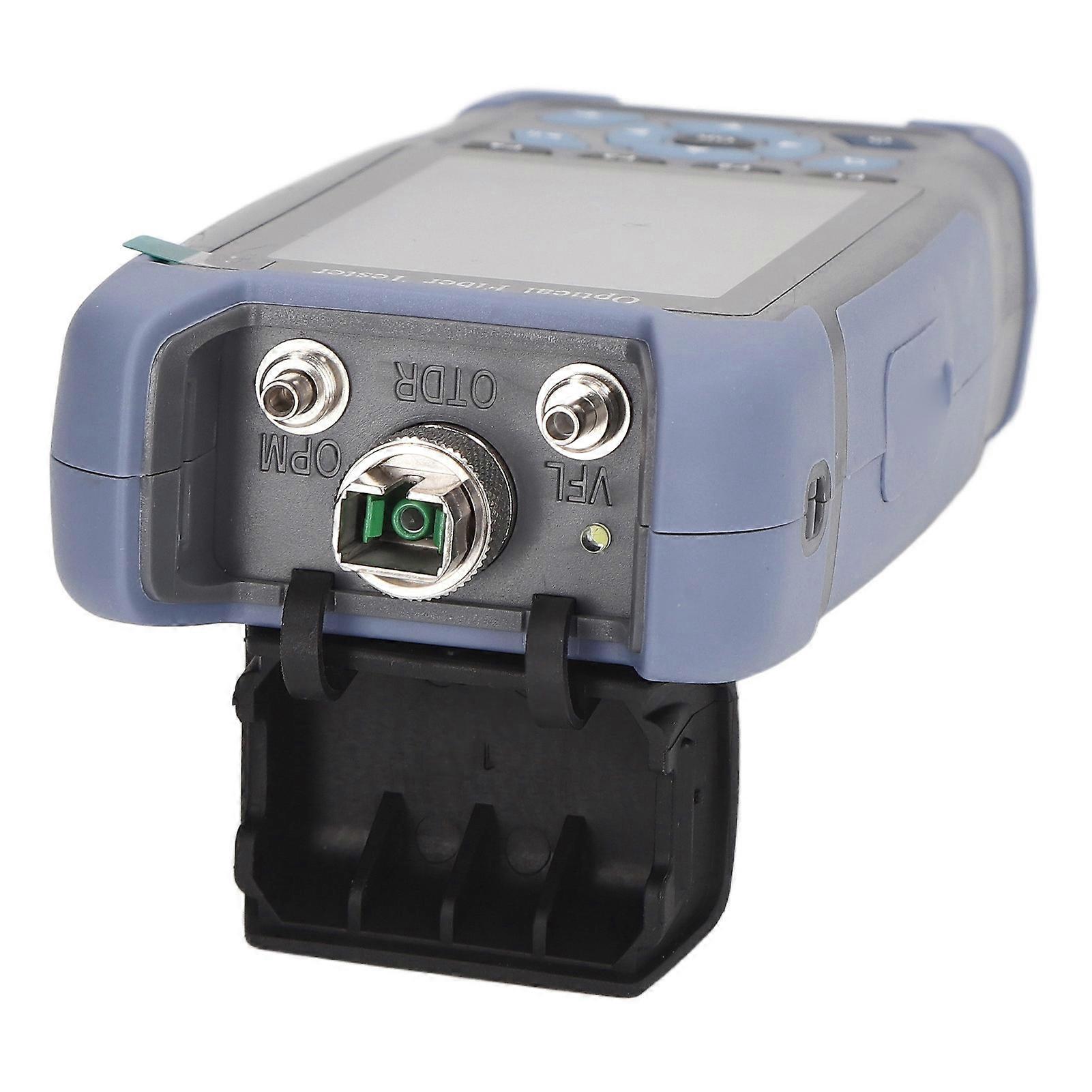3.5in OTDR Optical Time Domain Reflectometer with FC to LC Connector Optical Fiber Power Meter Tester US Plug 110‑240V