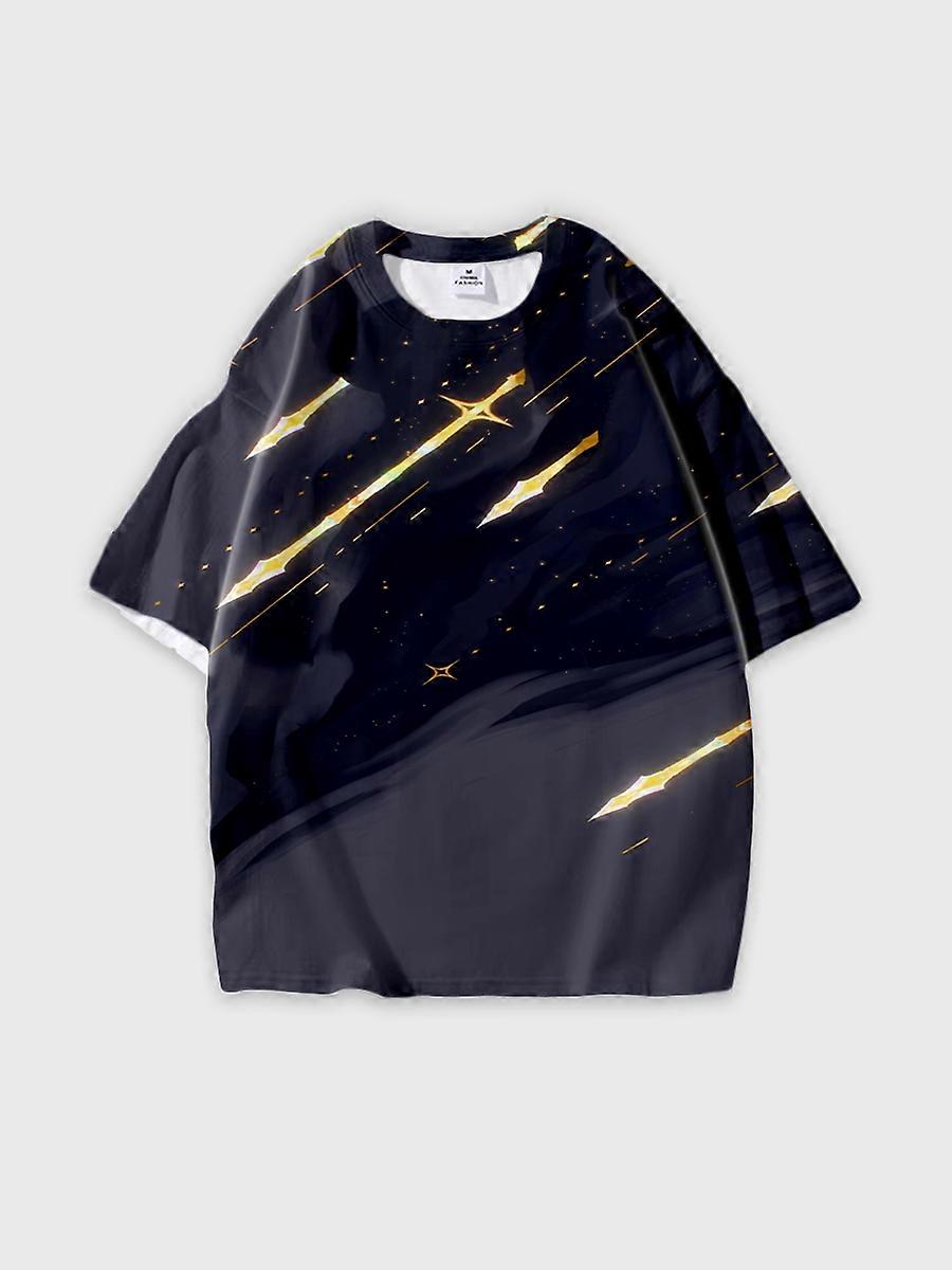 T-shirt round neck Pattern loose short sleeve JW2595