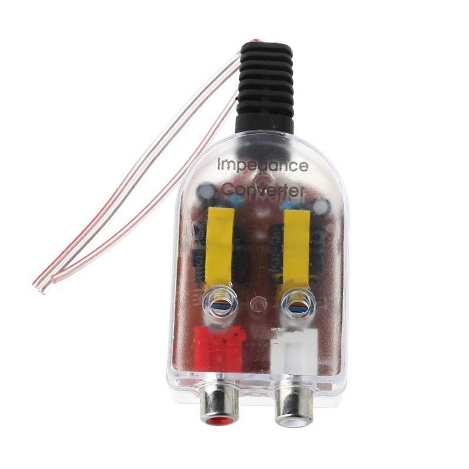 Tweeter Universal 12V RCA Line Auto Stereo Radio Converter Speaker to Low Auto Amplifier Auto Impedance Converter Audio Tweeter