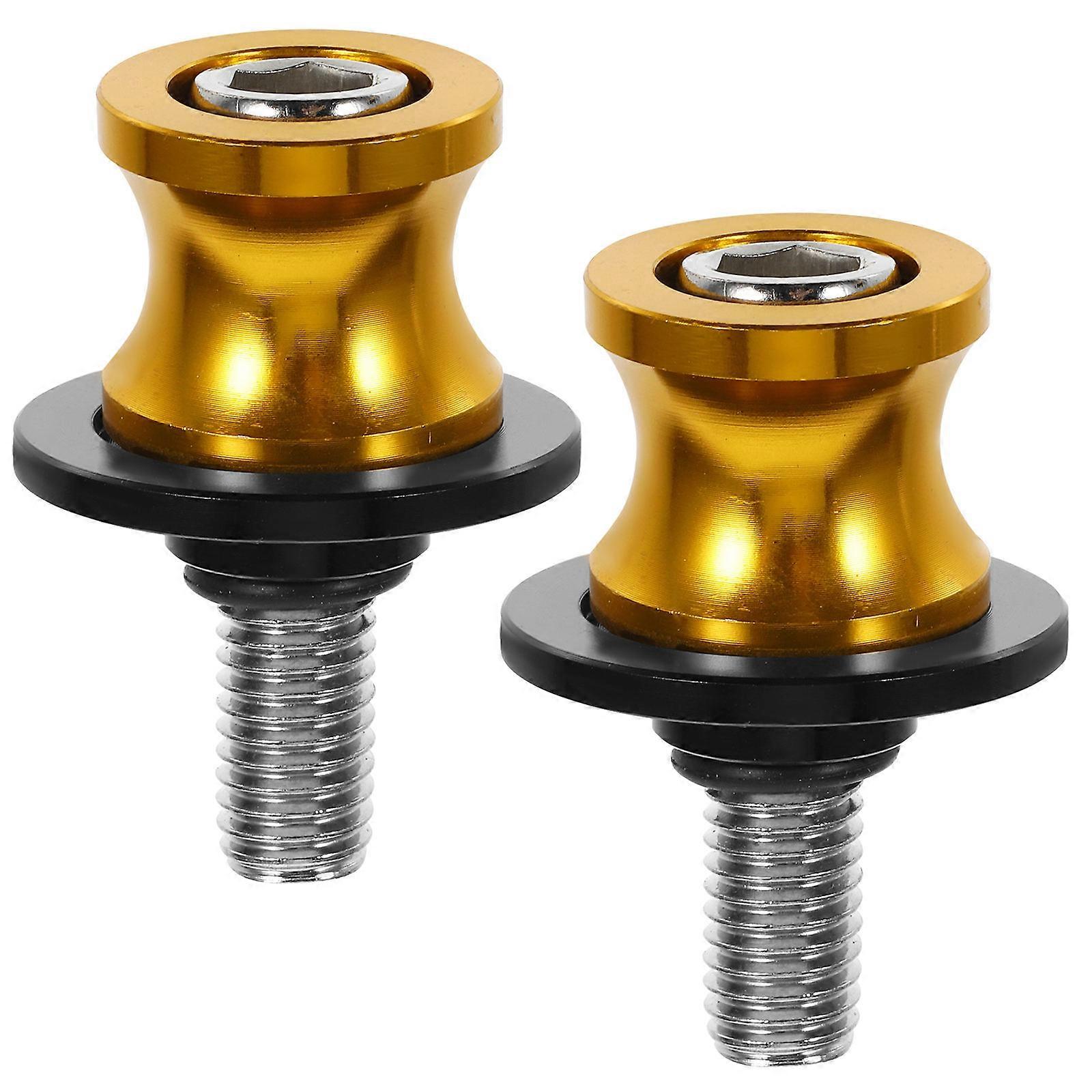 Motorcycle Swing Arm Sliders Screws General Use Iron Material 10mm Diameter 1Set