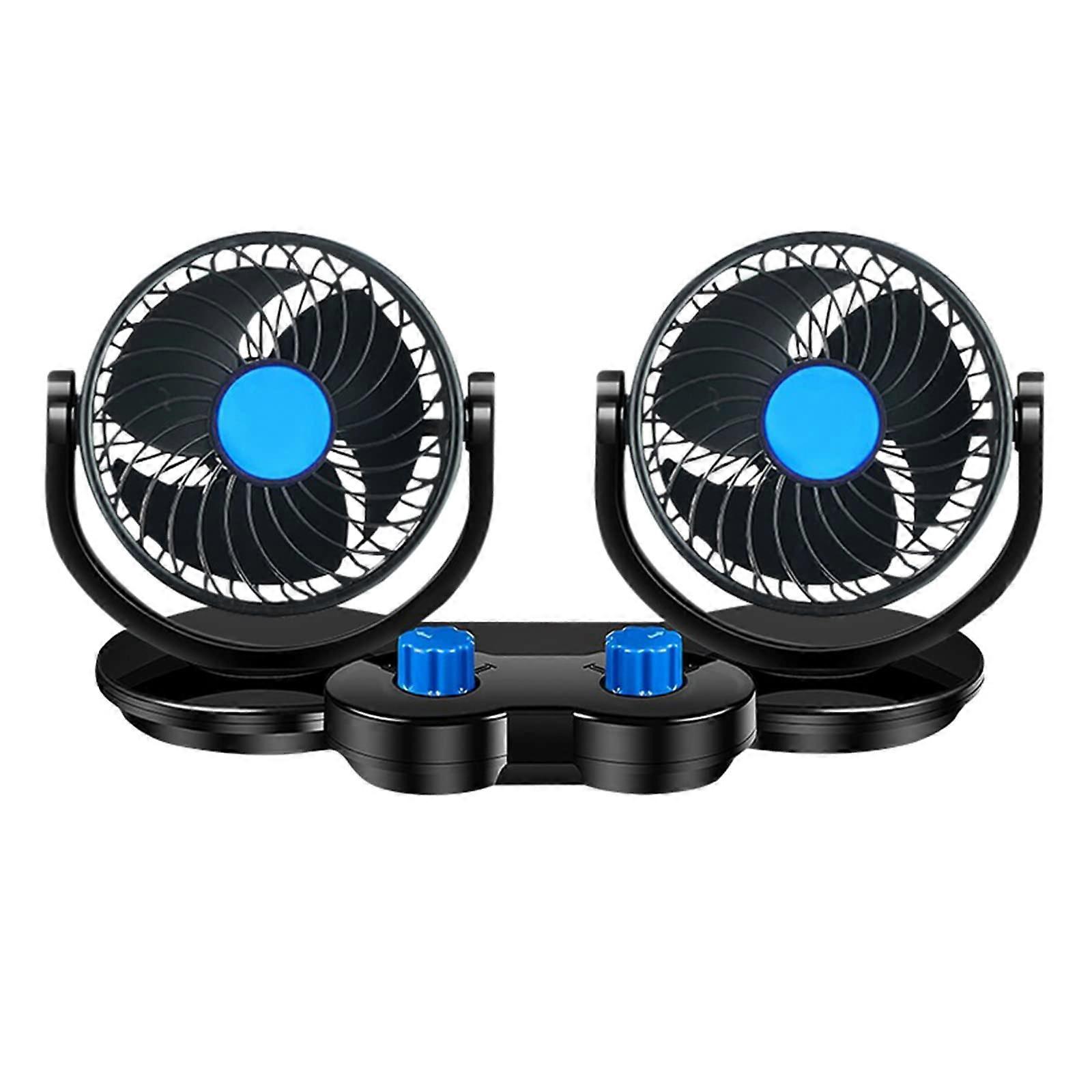 Auto For Head Fan 360 Degree Rotation Air Conditioning Ventilation Device Front Rear Air Cooler 2 Speed Adjustable USB