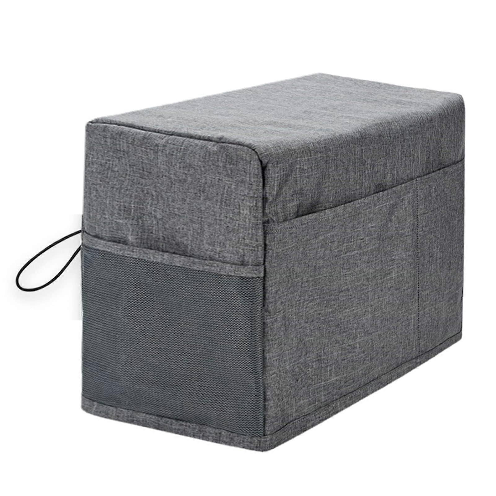 Sewing Machine Cover with Loop and Pockets Grey