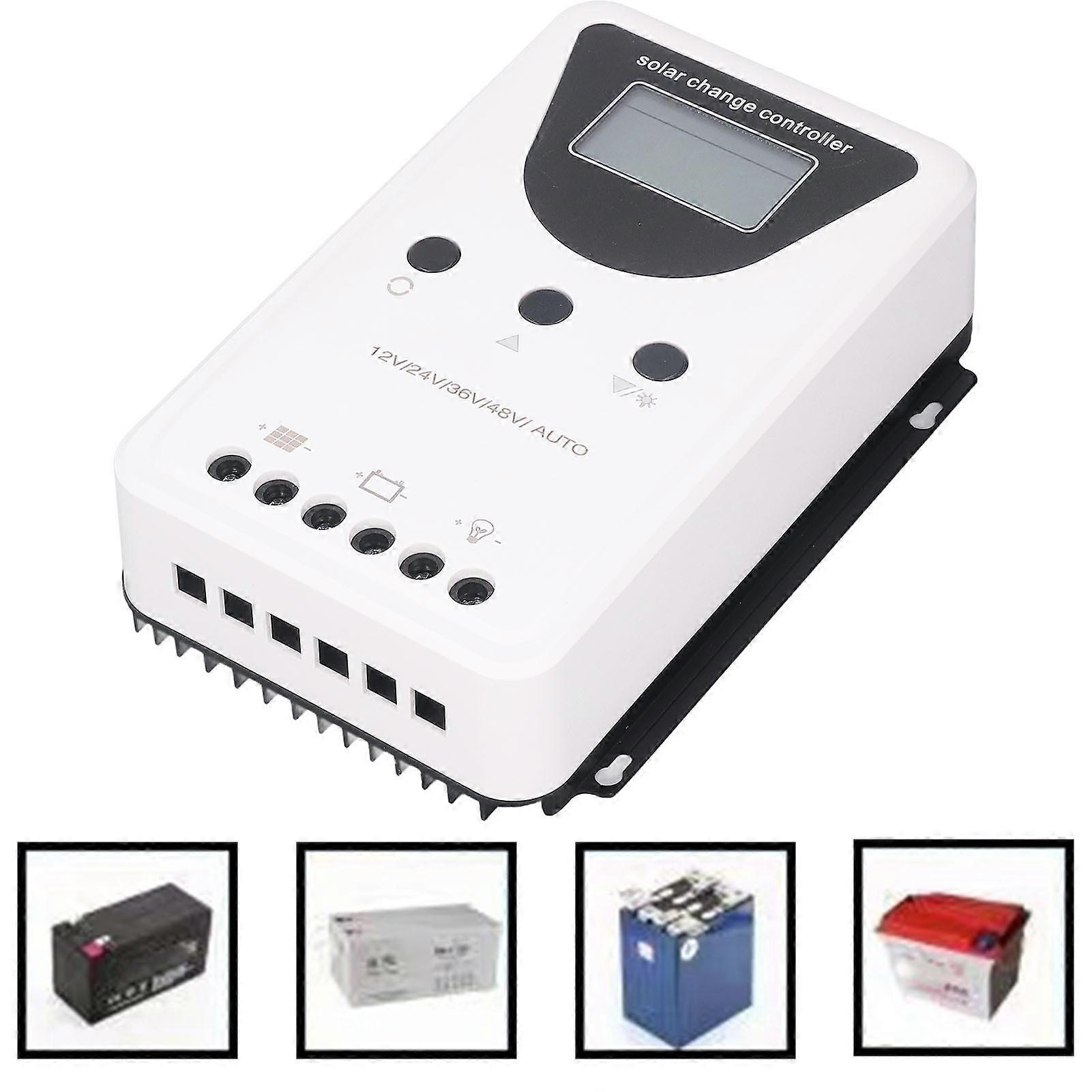 Solar Charge Controller PWM Automatic Detection System Protection Safe Charging Solar Panel Regulator