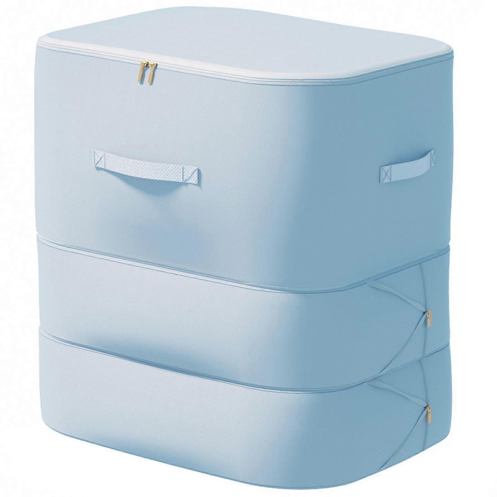 3-Layer Ultra Space Saving Self Compression Organiser Large Capacity Blanket Storage Bag for Clothes Duvets