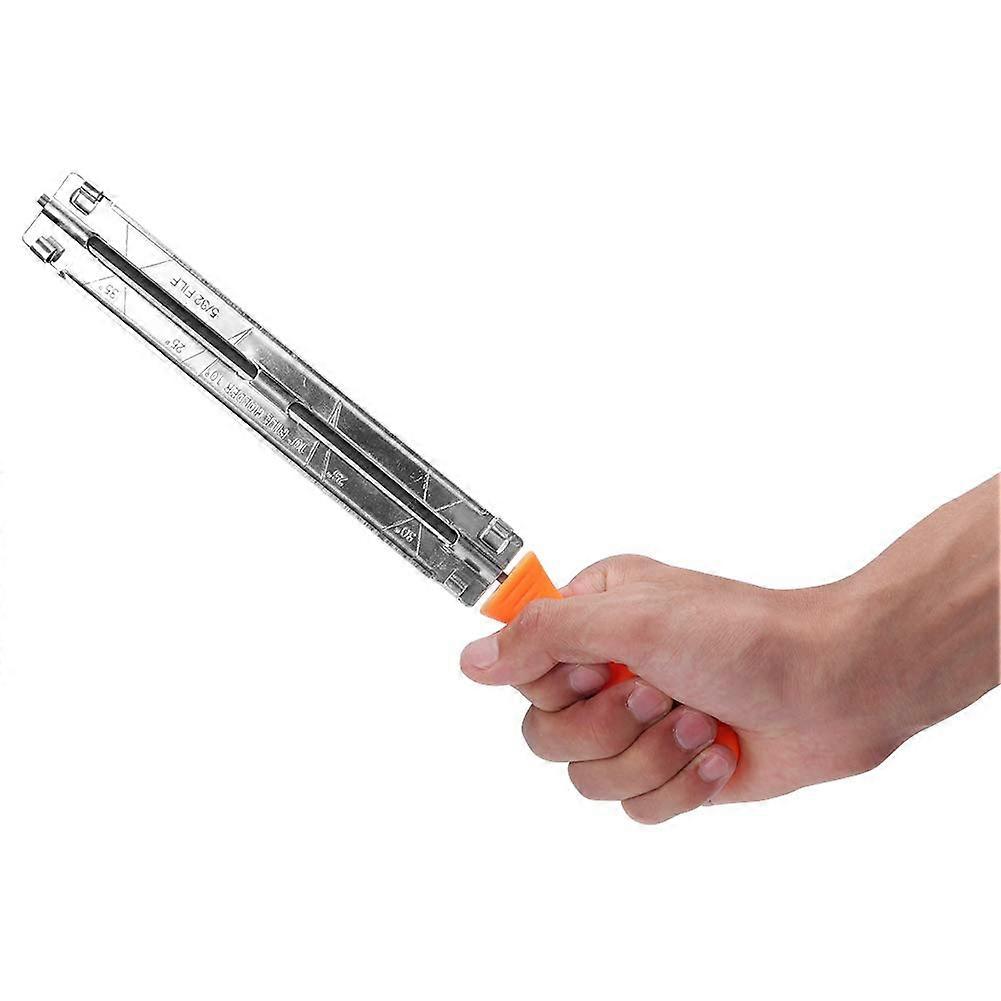 4 mm Chainsaw Chain Sharpening Files Chainsaw File with Plastic Handle for Sharpening Round Files for Sharpening and Filing Chainsaws