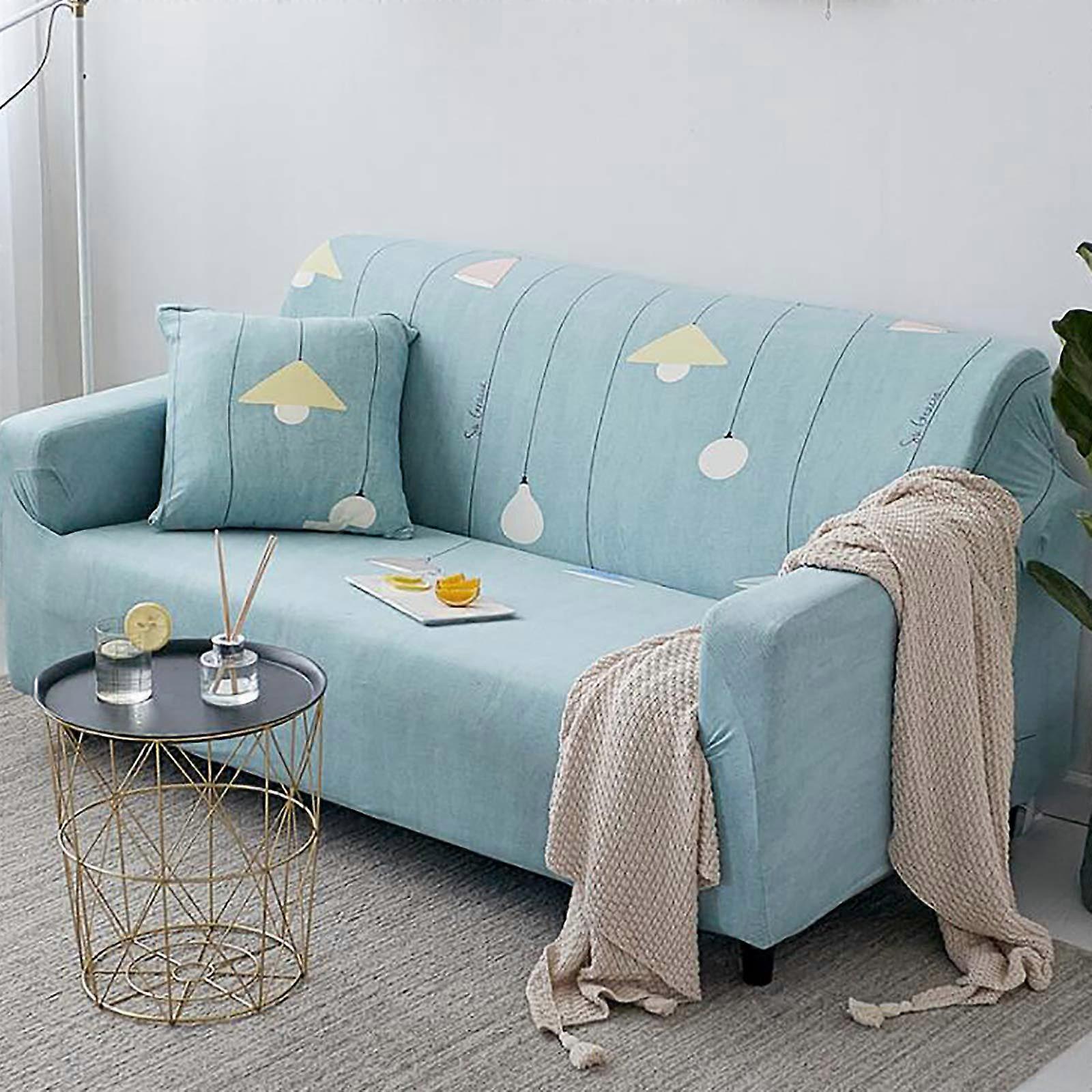Printed Stretch Sofa Covers for 14 Seater Sofas, AntiSlip Universal Fit – 1 Seater 90140cm