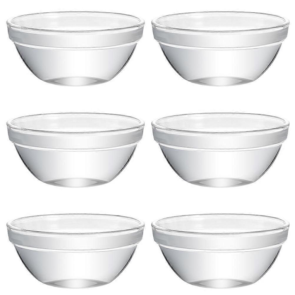 Versatile Glass Jelly Mold for Pudding and Dessert Storage Ideal for Home Kitchen Use Transparent 6Pcs
