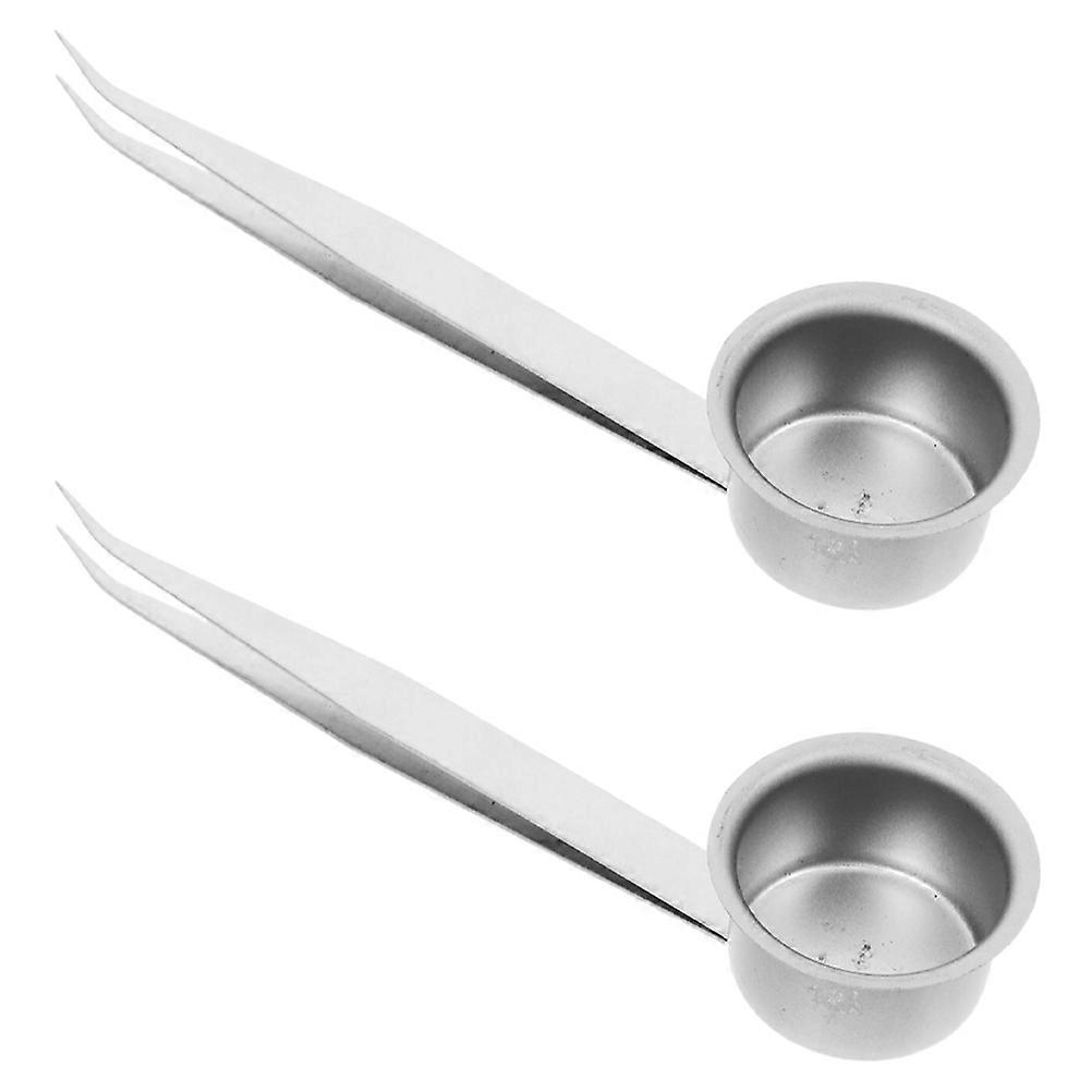 2pcs Candle Snuffer Extinguisher with Long Handle and 2 in 1 Wick Flame Adjustment Tongs Candle Trimmer for Enthusiasts