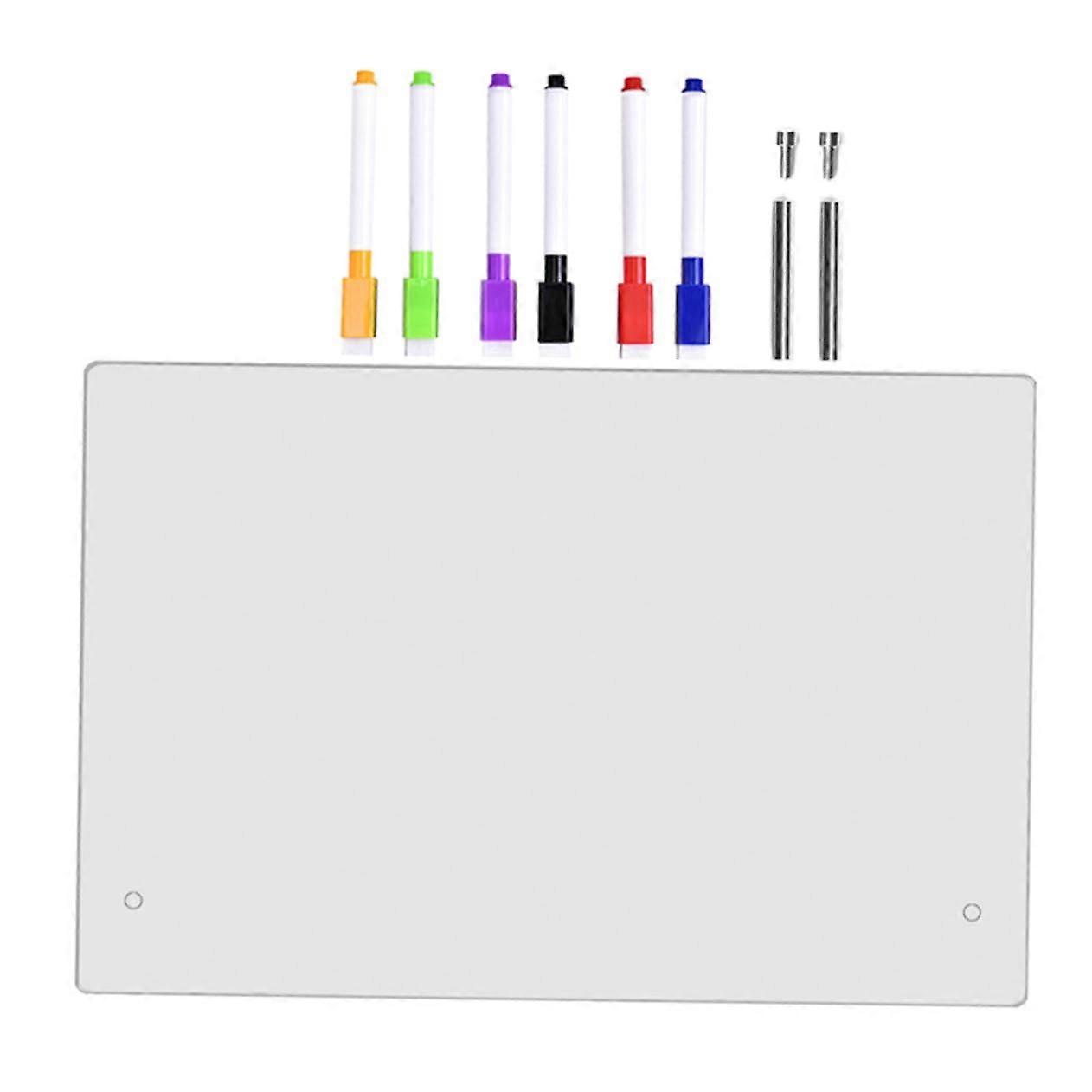 Clear Notepad with Push Pins and Markers for ToDo Lists