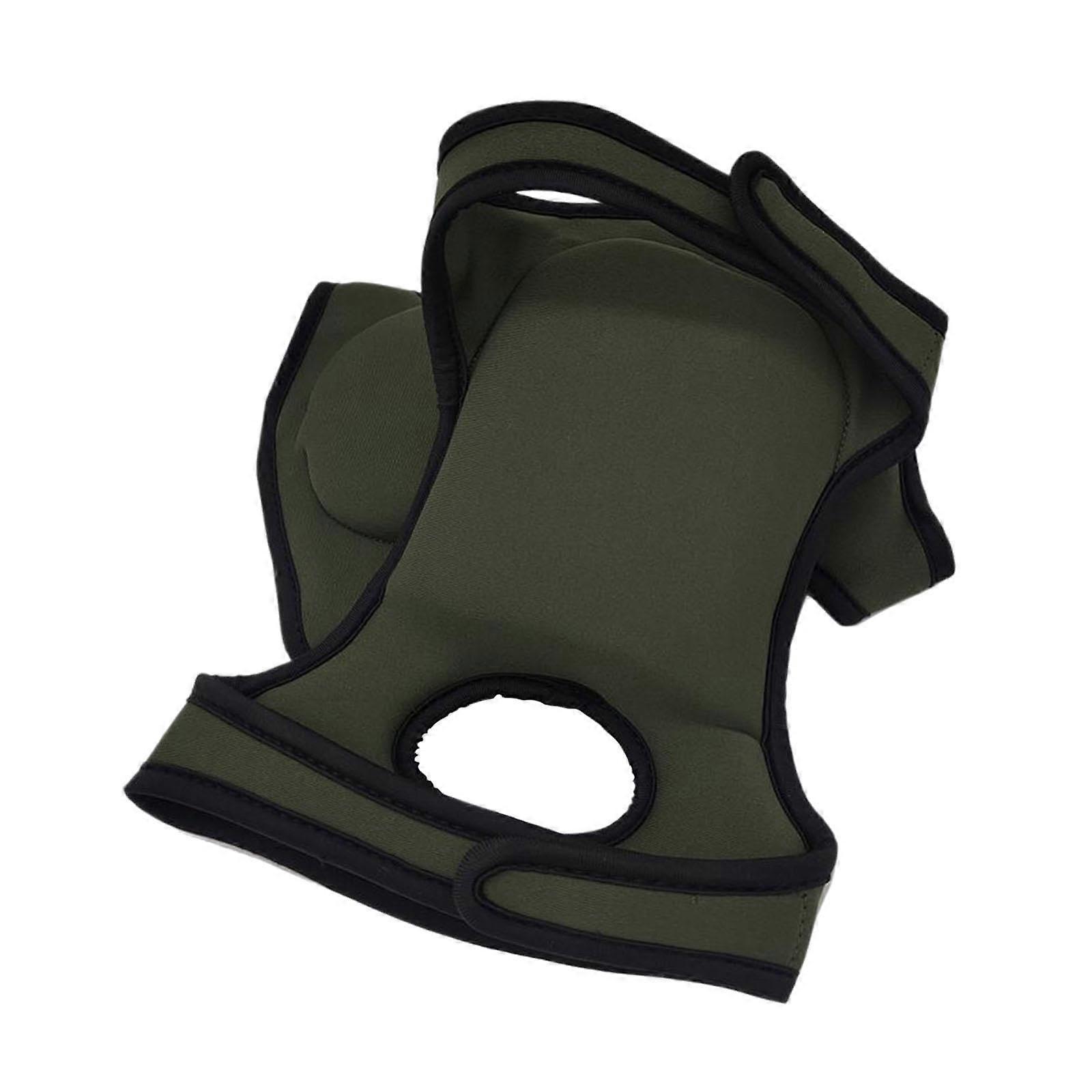 2pcs Garden Kneeling Pads Comfortable Knee Protectors for Floor Carpentry Gardening, Green Foam Cushions