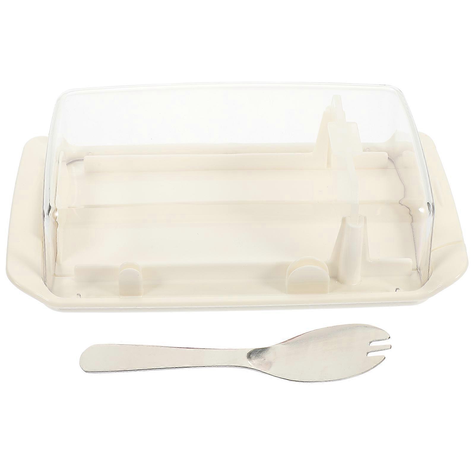 Fresh Box Stainless Steel Cheese Keeper for Refrigerator Household Users Cutting 1Set