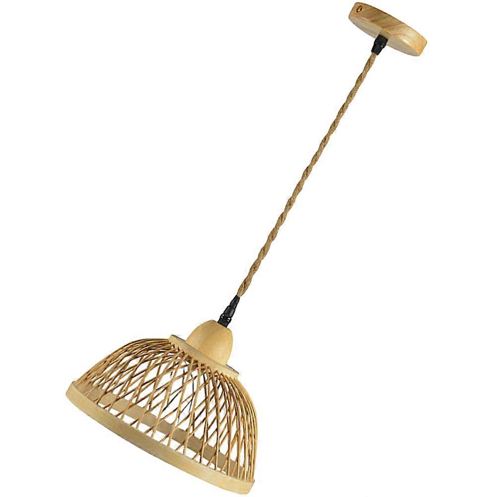 Retro Ceiling Lights Square Shape Nordic Retro Design Wooden Base E27 Socket Compatibility 1Set