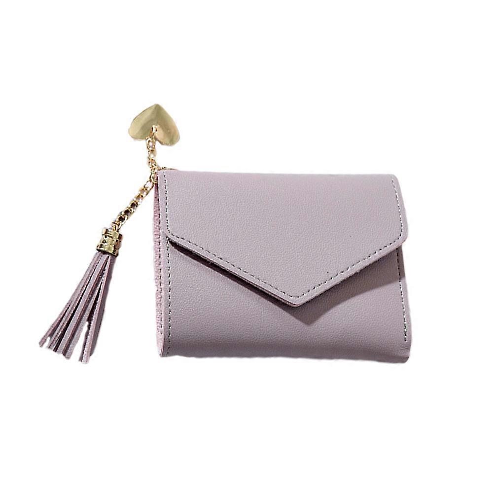 Lavender Coin Purse Small Portable Wallet with Snap Fastener for Women Perfect for Daily Use and