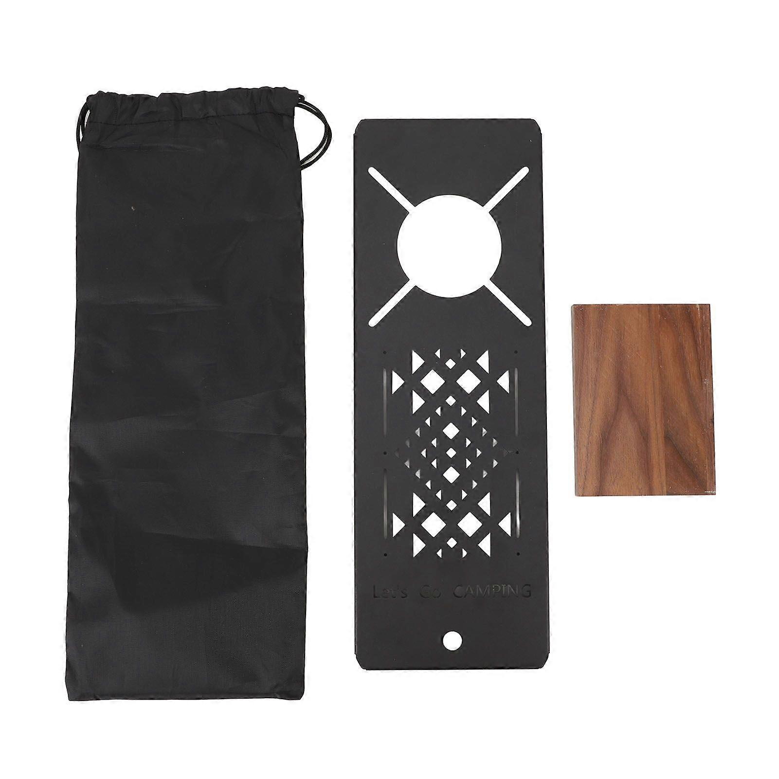 Outdoor Camping Table Board Expand Space Easy to Clean Black Multipurpose for SOTO Spider Stove IGT Modular Unit