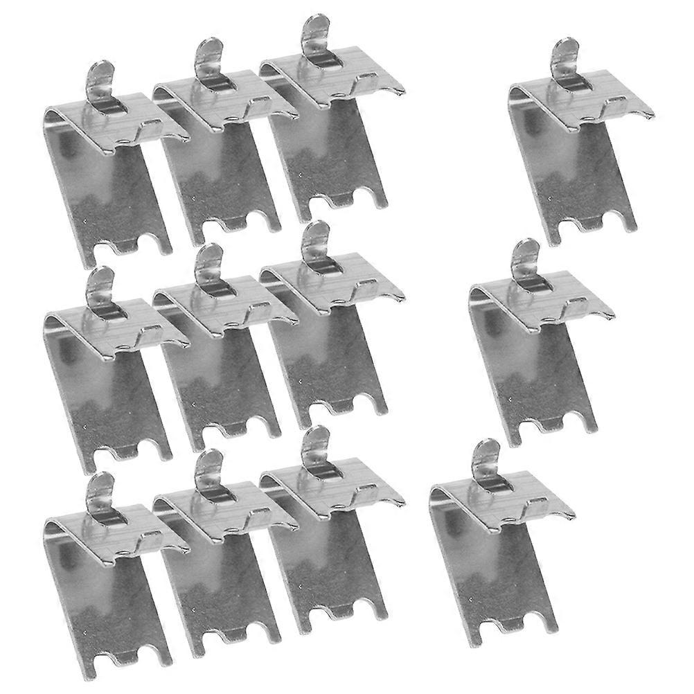 12pcs Freezer Shelf Hooks for Refrigerator Cooler Rack Clip Metal Hooks