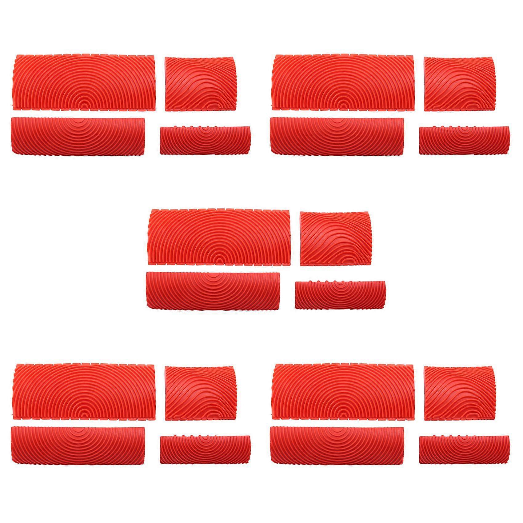 20PCS Wood Graining Tool Set Rubber Wood Graining Pattern Wall Paint Painting Tool for Wall Painting