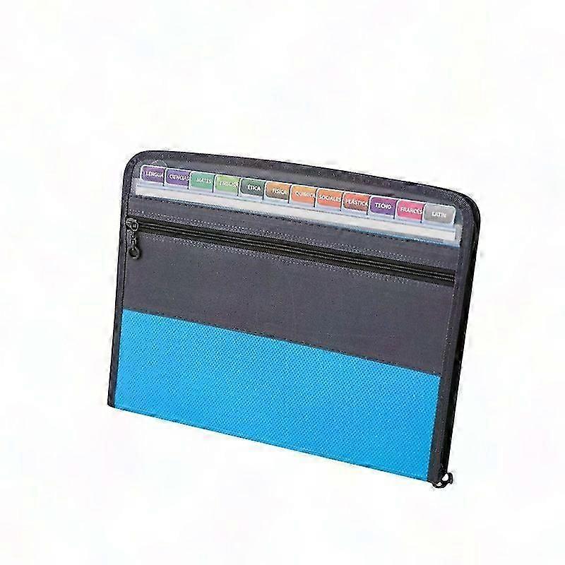 Expanding File Organizer with 13 Pockets, Zip Closure for Document Storage, Accordion Folder for Files & Labels, Fun Storage Box