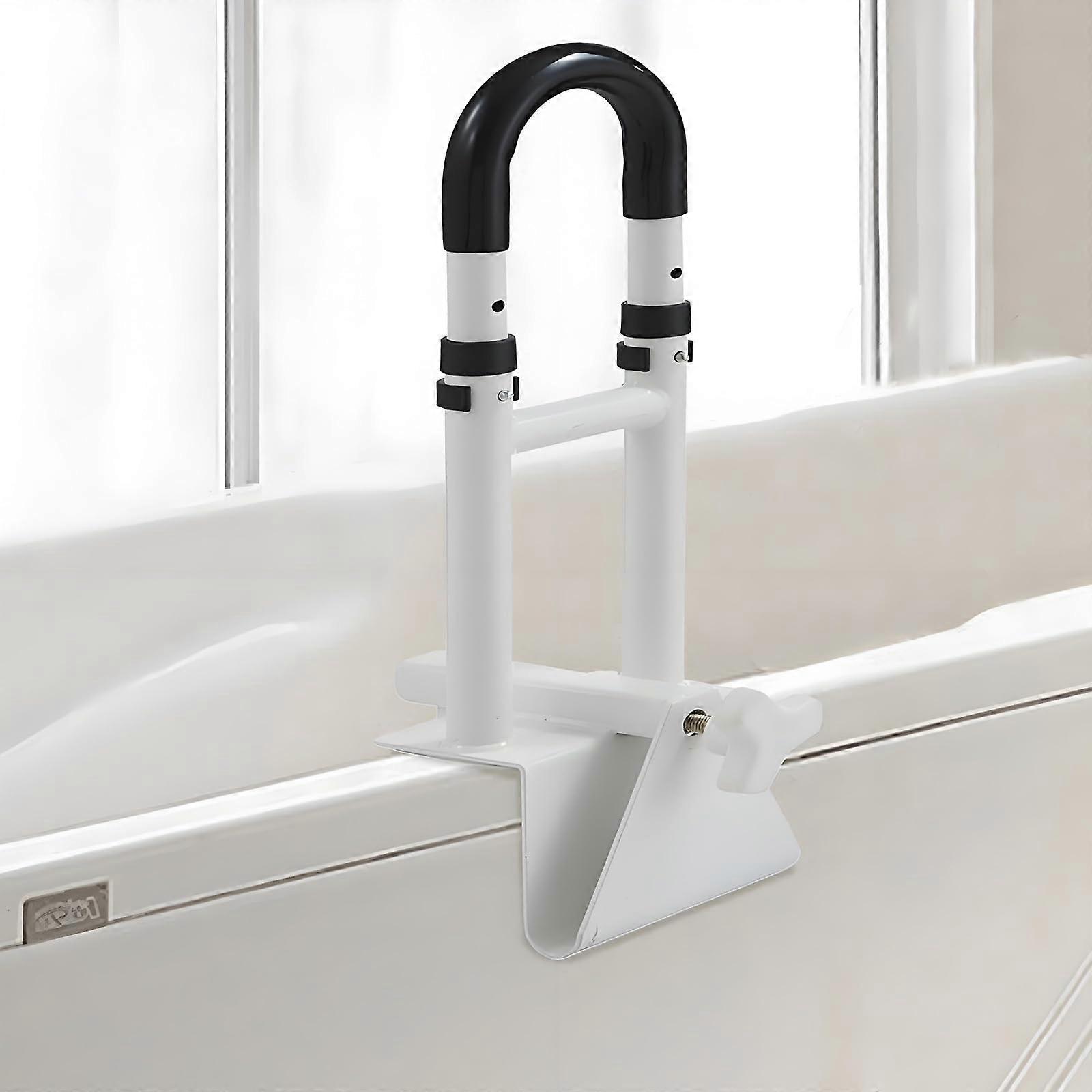 Bathtub Entry Aid for Seniors, Grab Rail Bathtub with Adjustable Width, Load Capacity up to 136 kg, Bath Entry Aid No Drilling