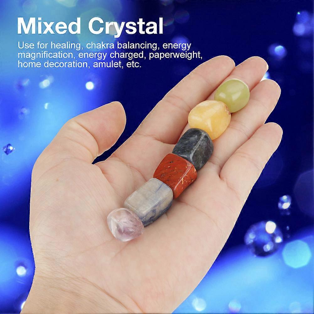100g Natural Mini Point Quartz Crystal Stone Mixed Color Rock Chips Lucky Healing