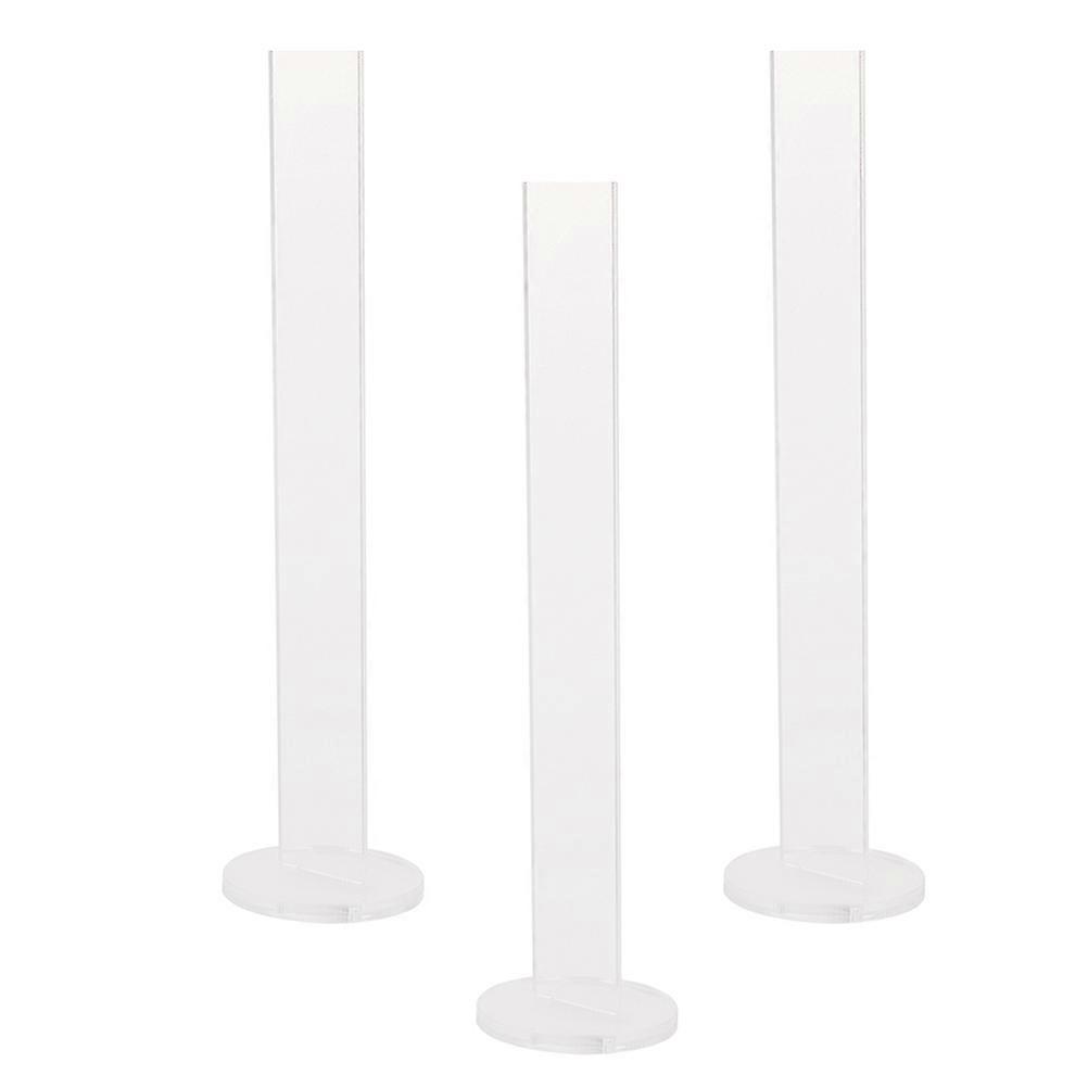 Acrylic Tape Display Rack 3PCS Vertical Stand for Washi & Adhesive Tape Storage, Transparent Detachable Organizer Shelf for Craft Supplies, Double