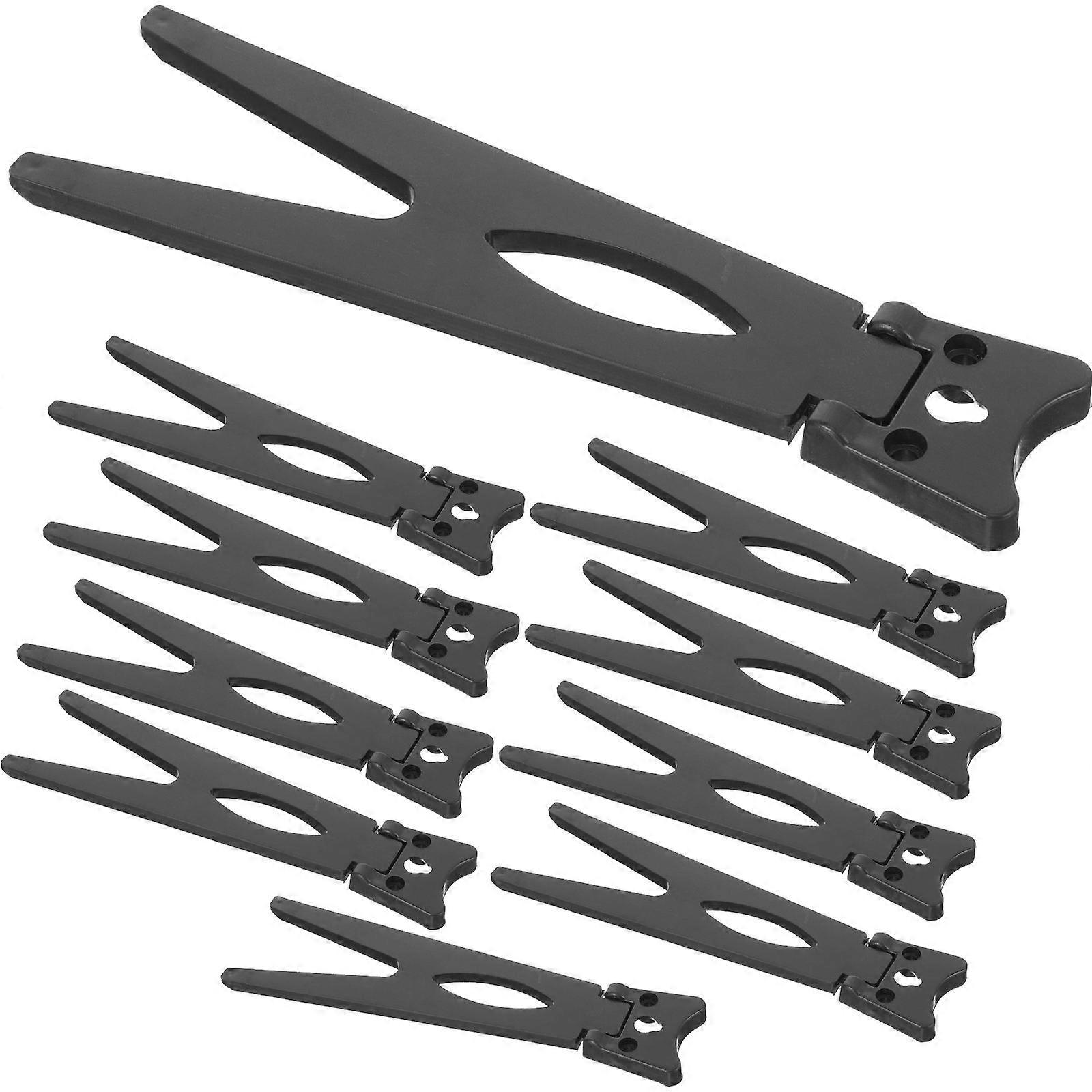 Black Plastic Photo Frame Holders for Desktop Display Support Simple and Durable 10 Pieces