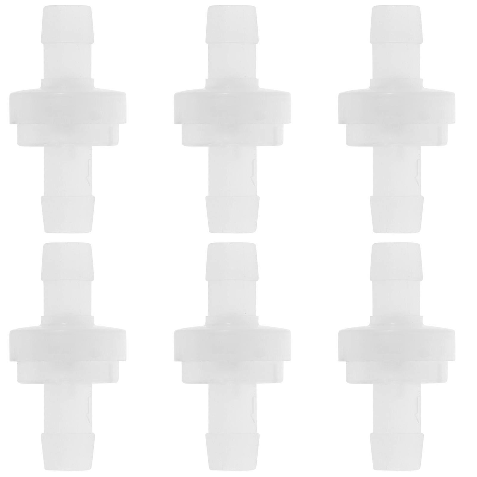 Plastic Check Valves For Aquariums 6Pcs Sized 1.7X3.8CM Ideal For Fish And Shrimp Breeding