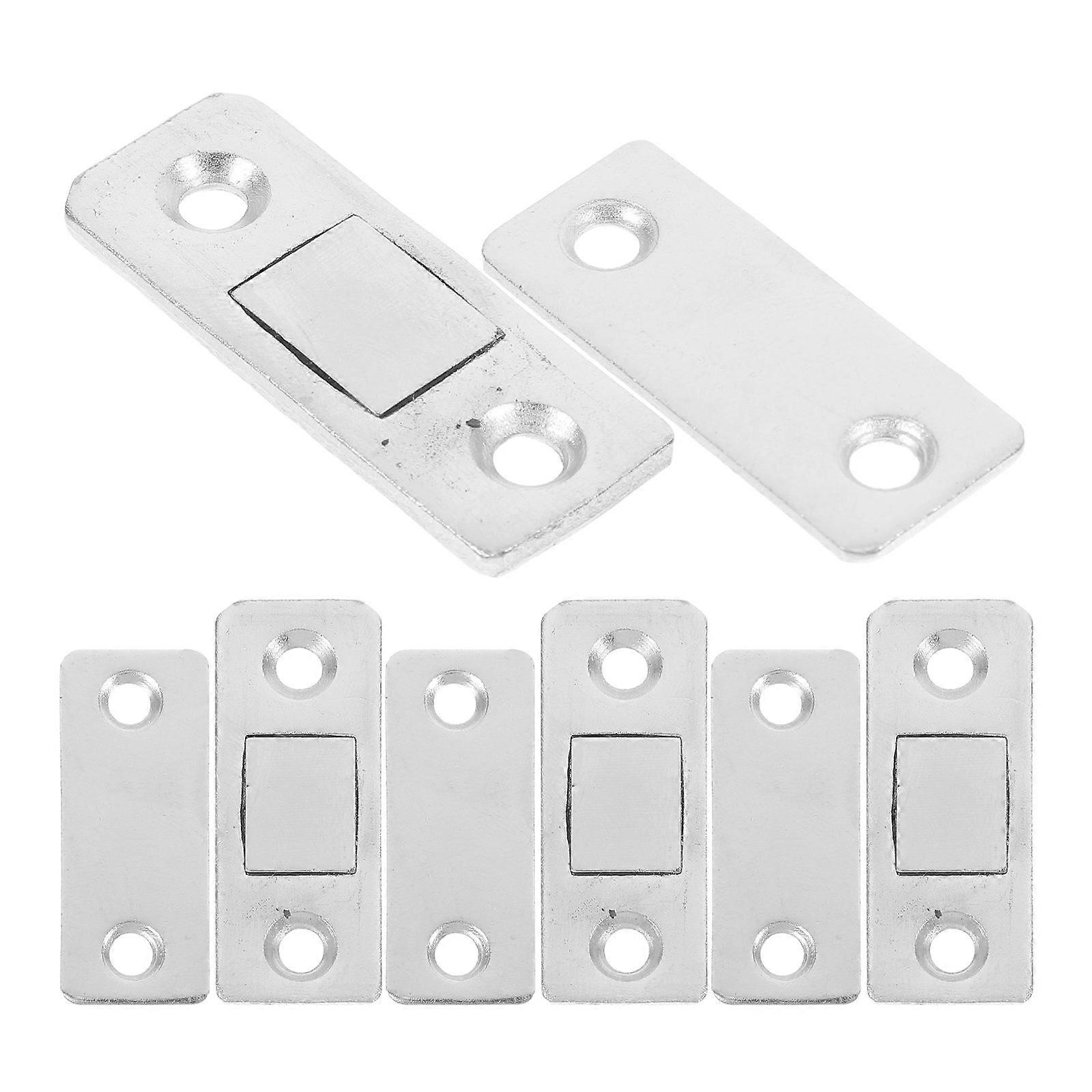 Flat Cabinet Magnets Easy Installation Magnetic Catches For Cabinet Doors Rectangular Shape For Office Use 4 Sets