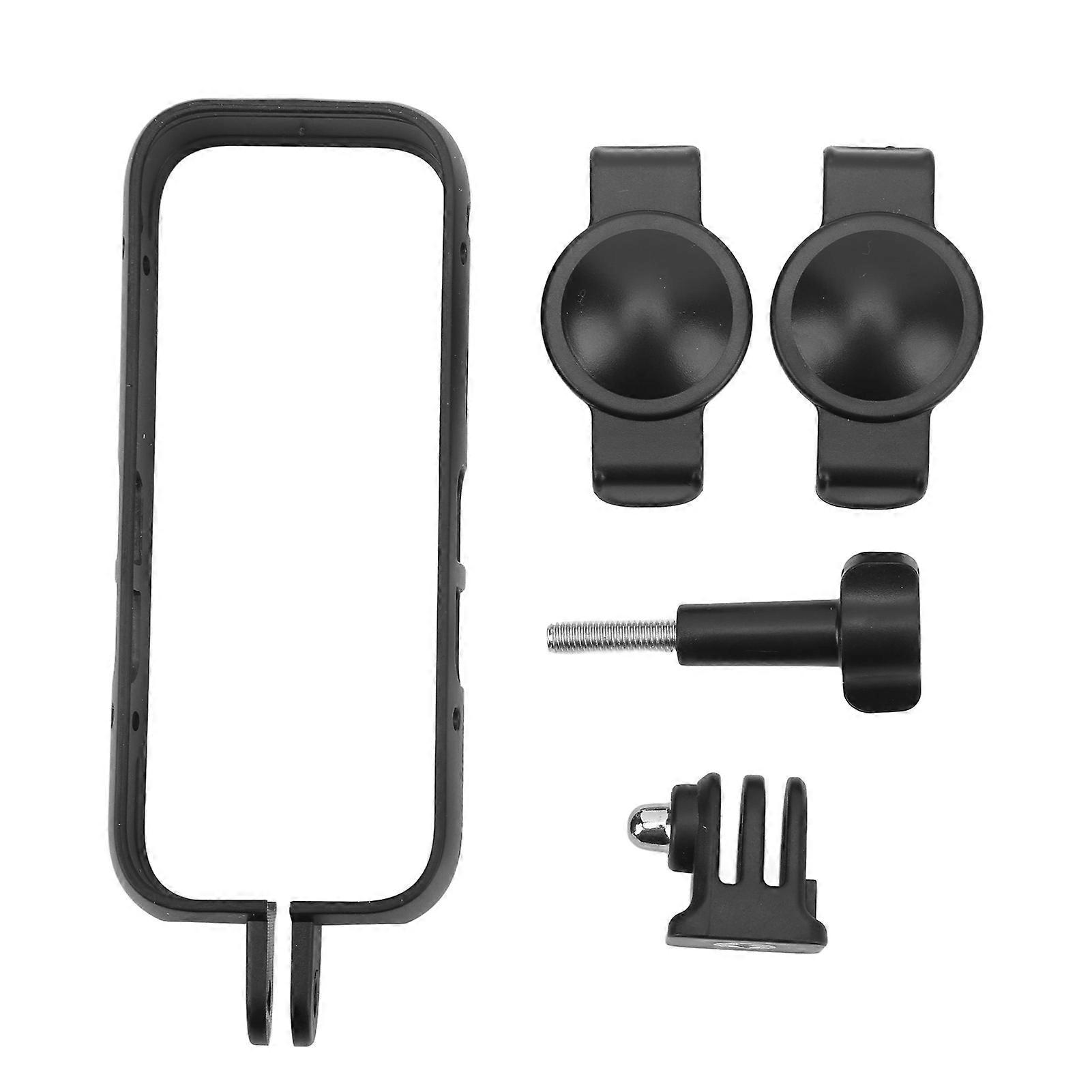 Protective Frame with Lens Cap for Insta360 X3 Camera Plastic Camera Protective Extension Case Cage Mounting Kit