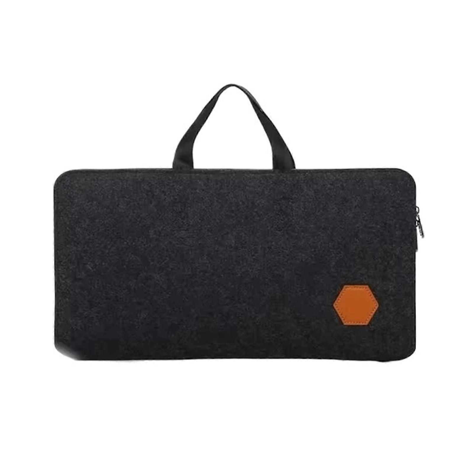 Keyboard Carry Bag for Mechanical Keyboards 87/98/104/108 Keys - Scratch-Resistant Felt Waterproof Storage Bag Black 39cm